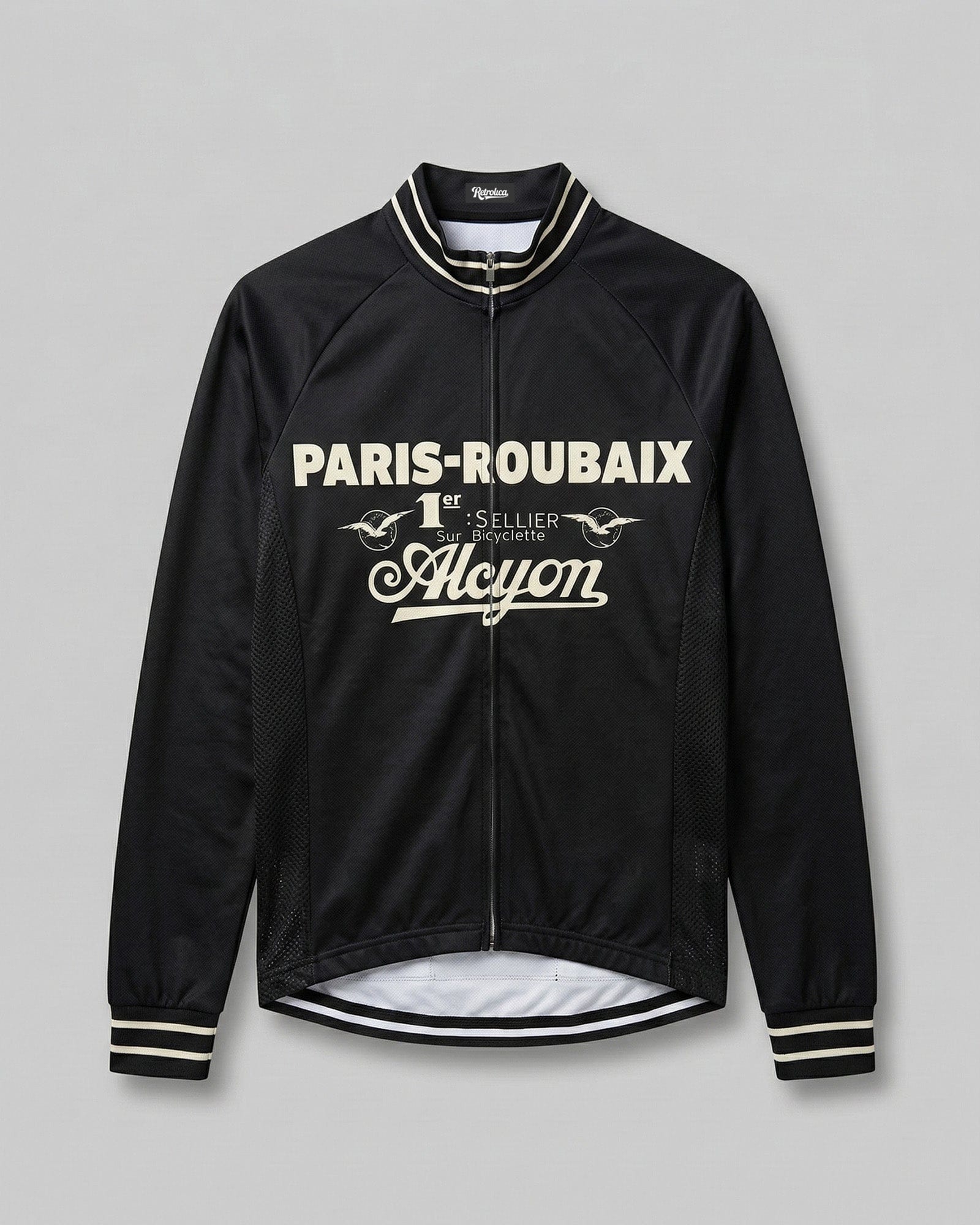 retrolica MEN / XS 1923 Alcyon Paris-Roubaix Long Sleeve Retro Cycling Jersey - Heiri Suter