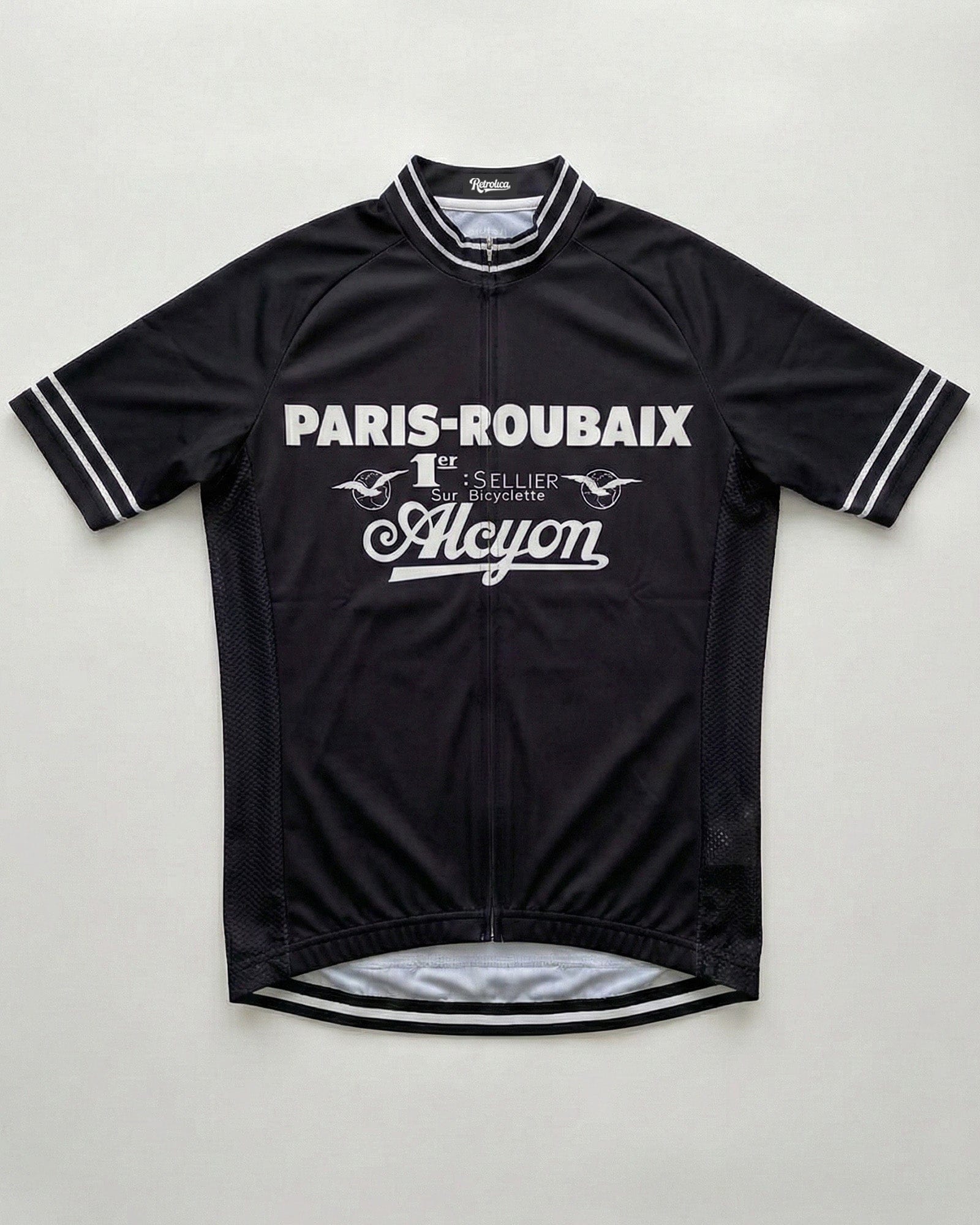 retrolica MEN / XS 1923 Alcyon Paris-Roubaix Retro Cycling Jersey - Heiri Suter Winner Edition - Black