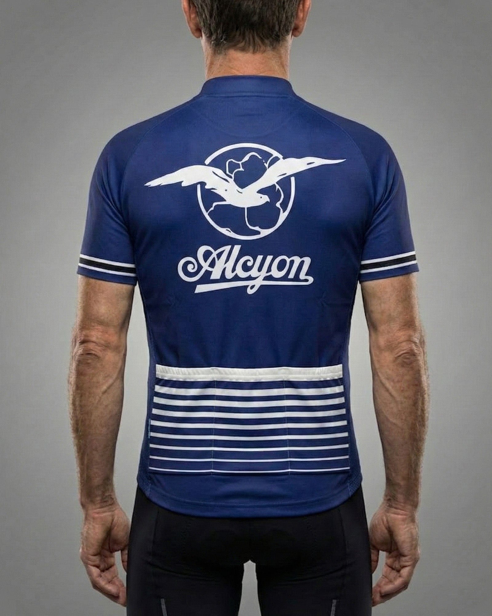 retrolica 1923 Alcyon Paris-Roubaix Retro Cycling Jersey - Heiri Suter Winner Edition - Blue