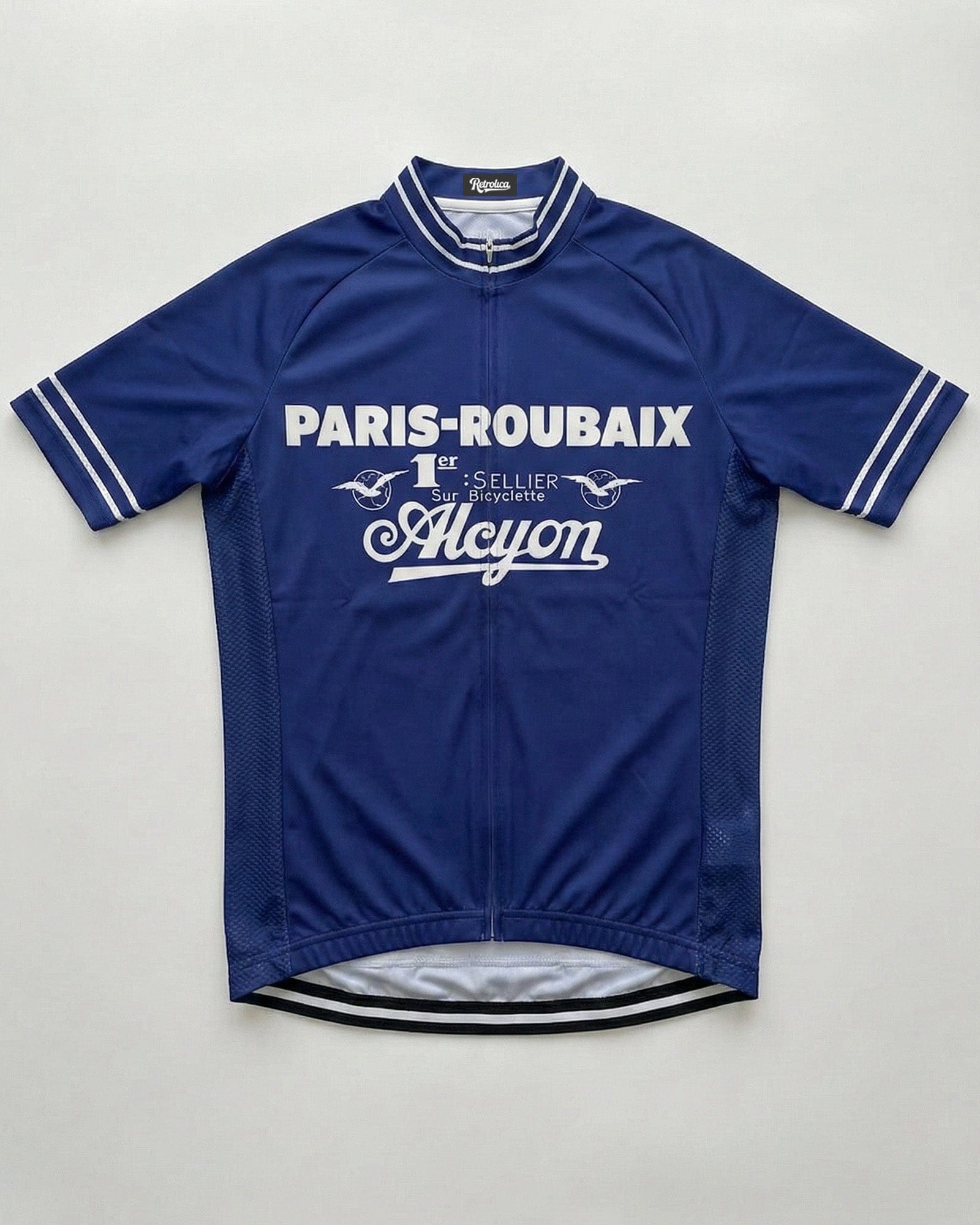 retrolica MEN / XS 1923 Alcyon Paris-Roubaix Retro Cycling Jersey - Heiri Suter Winner Edition - Blue