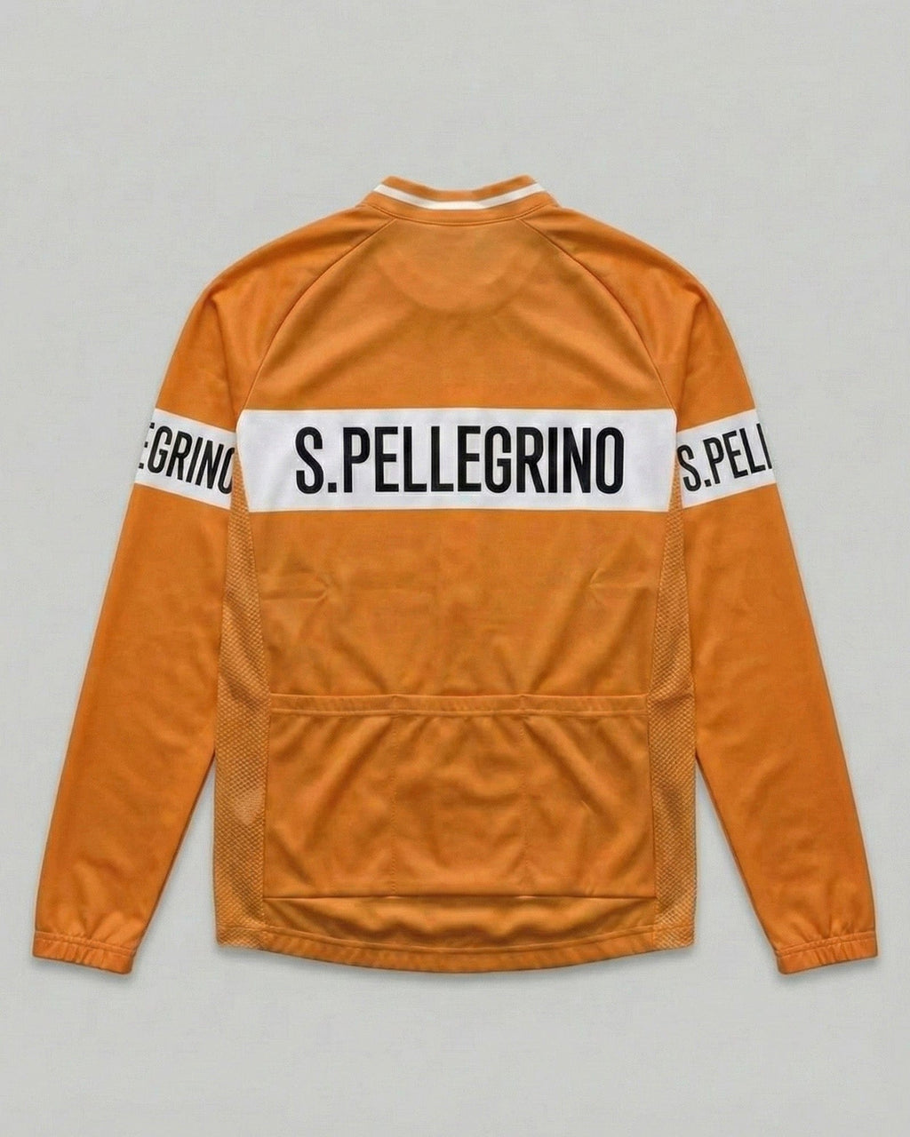 retrolica 1950s - 60s San Pellegrino Long Sleeve Retro Cycling Jersey - Italian Classic Team Replica