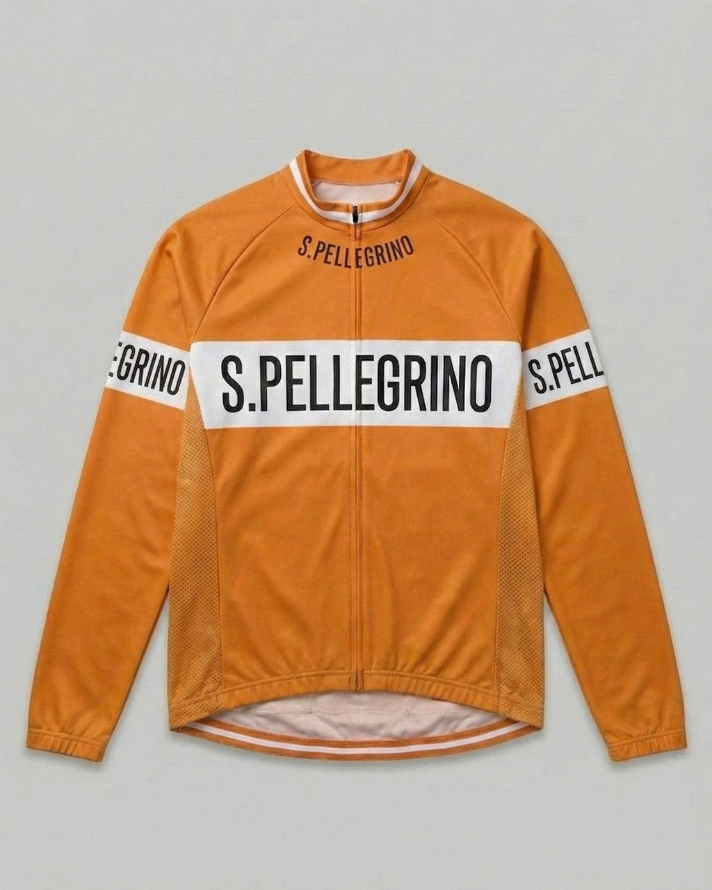 retrolica MEN / XS 1950s - 60s San Pellegrino Long Sleeve Retro Cycling Jersey - Italian Classic Team Replica
