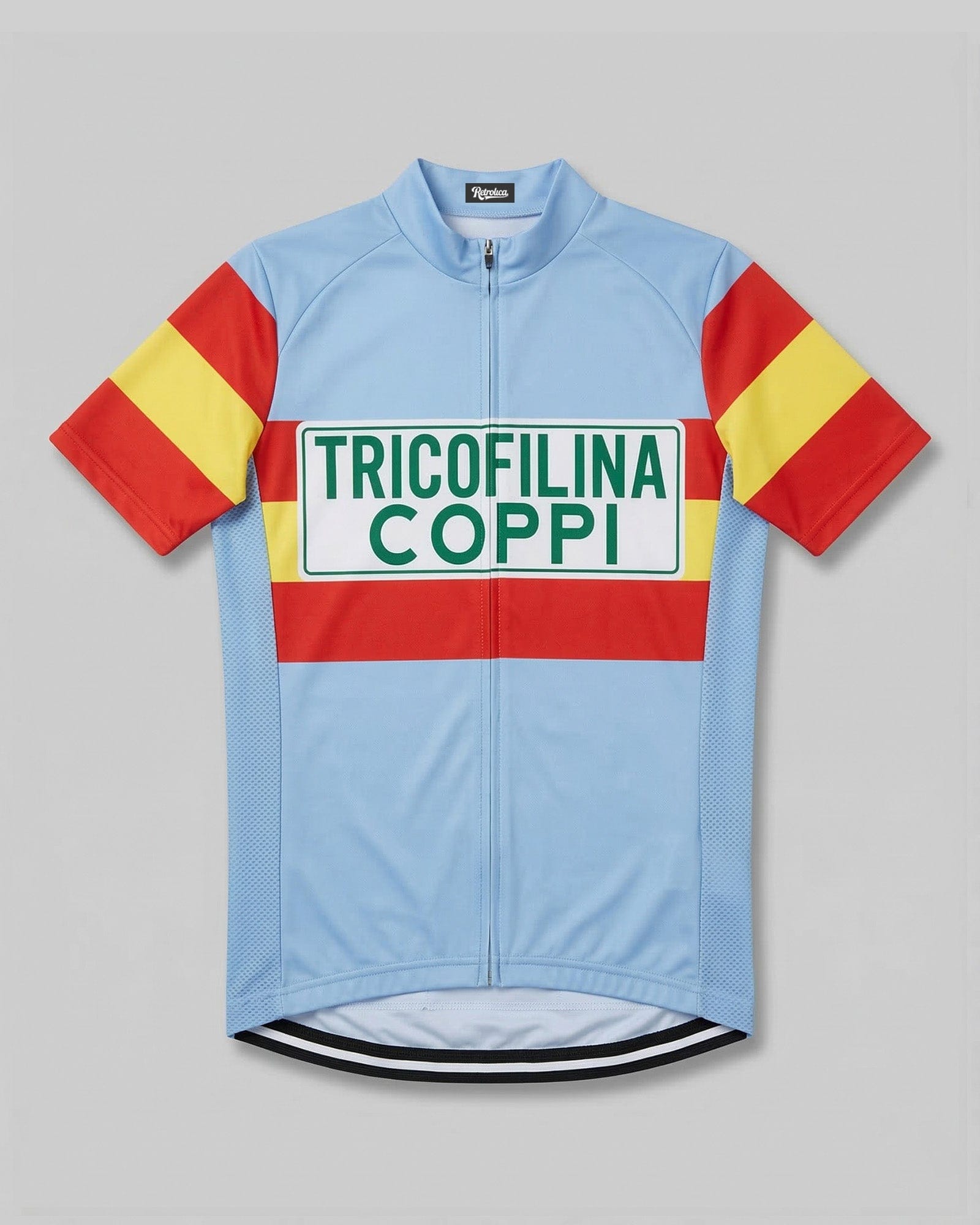 retrolica MEN / XS 1959 Tricofilina Coppi Tour de France Retro Cycling Jersey - Bahamontes Eagle Edition