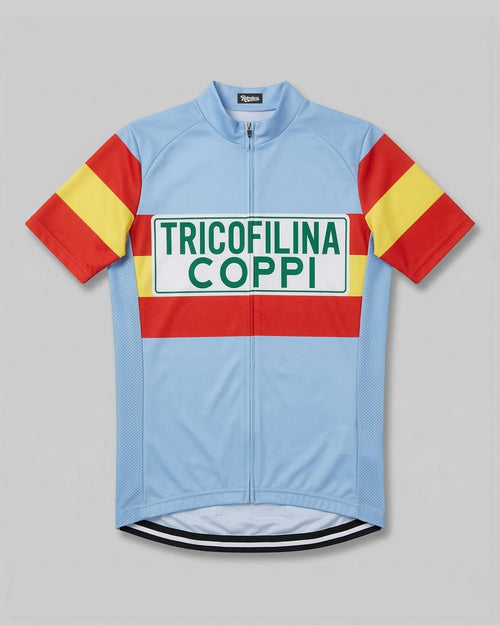 retrolica MEN / XS 1959 Tricofilina Coppi Tour de France Retro Cycling Jersey - Bahamontes Eagle Edition