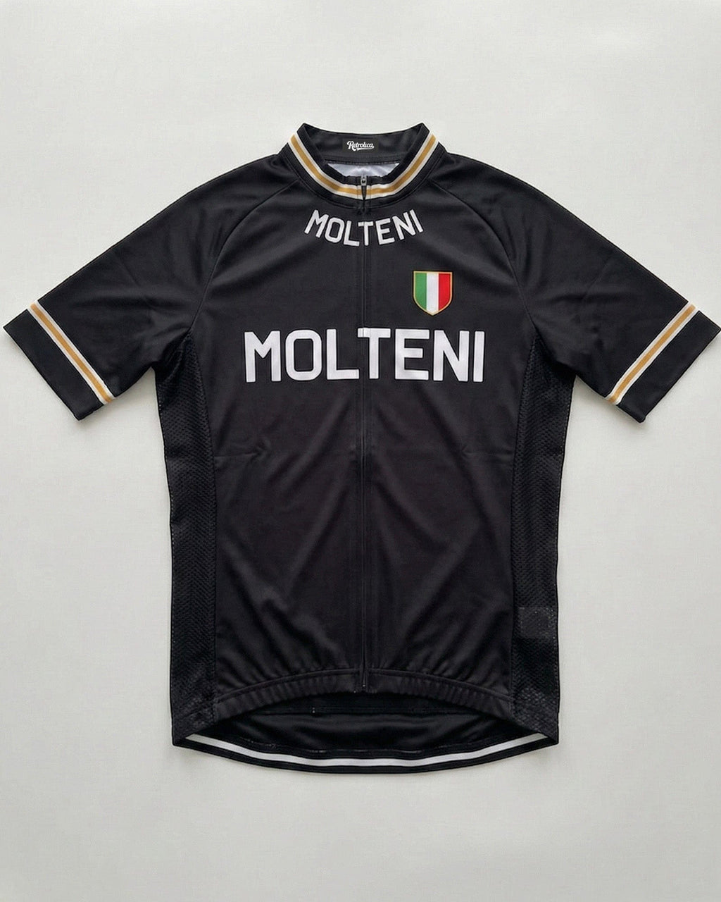 retrolica MEN / XS 1960s Molteni Black Retro Cycling Jersey - Iconic Italian Classic
