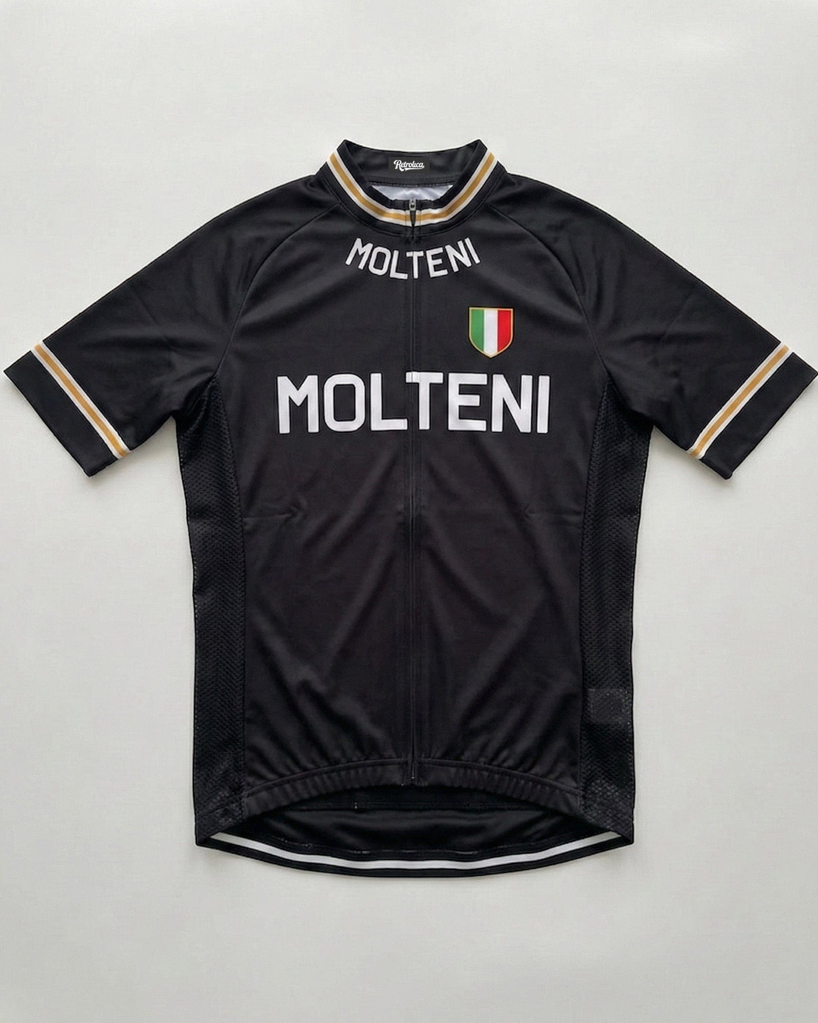 retrolica MEN / XS 1960s Molteni Black Retro Cycling Jersey - Iconic Italian Classic