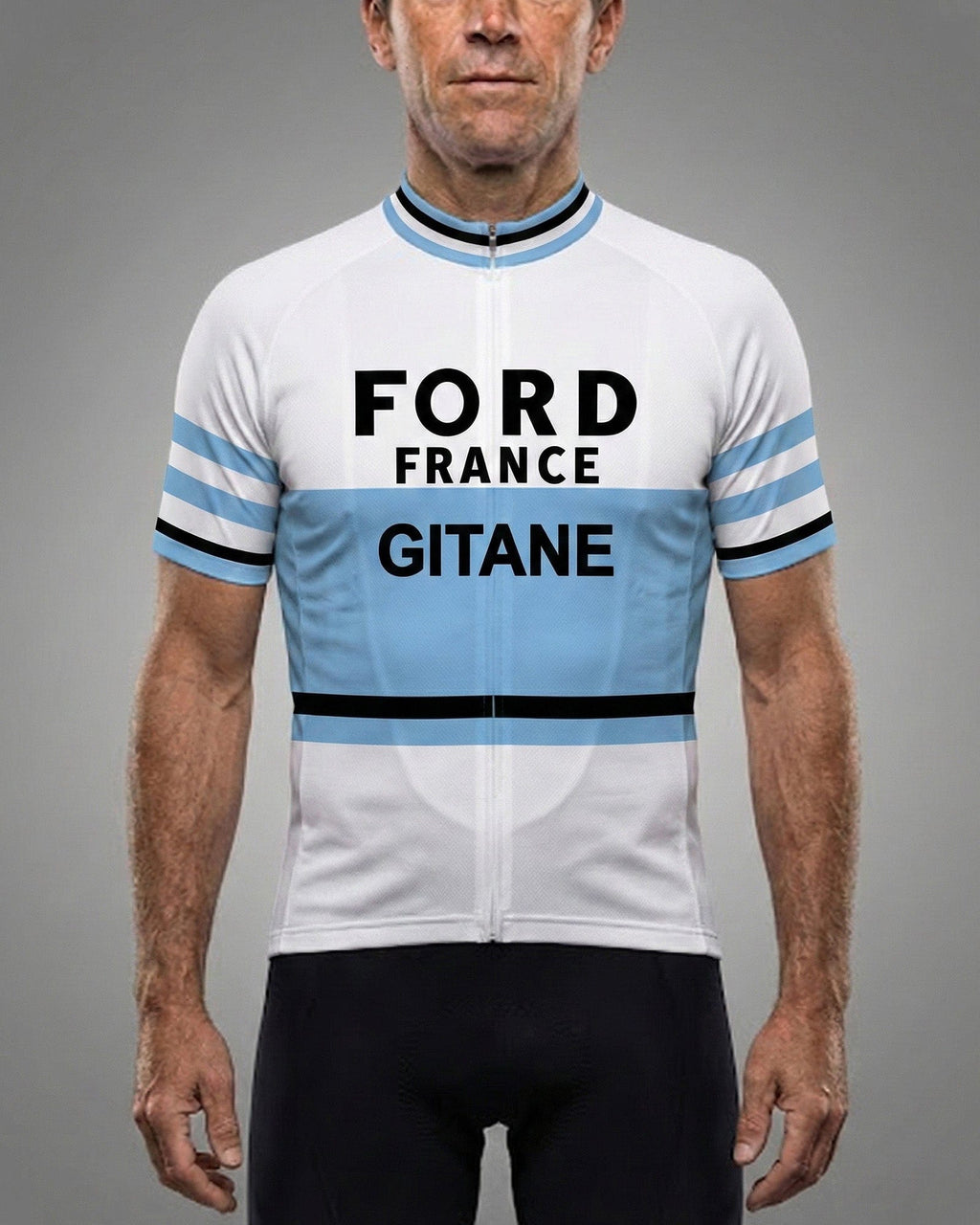 retrolica 1966 Ford France Gitane Tour de France Retro Cycling Jersey - Lucien Aimar