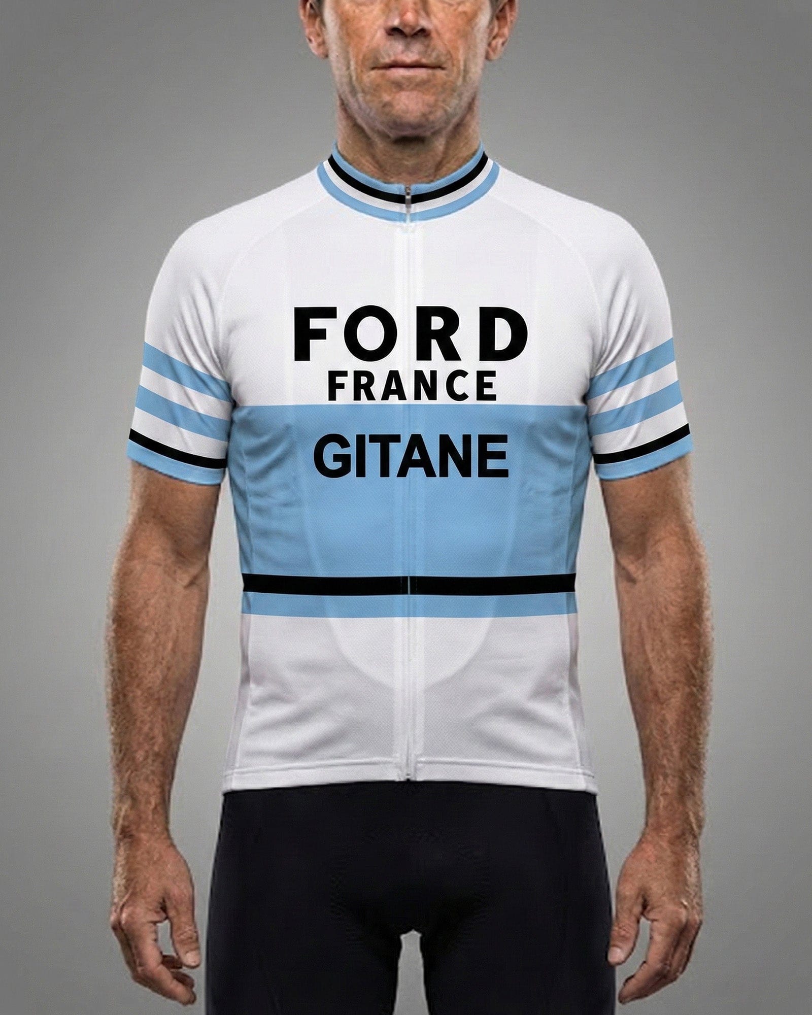 retrolica 1966 Ford France Gitane Tour de France Retro Cycling Jersey - Lucien Aimar
