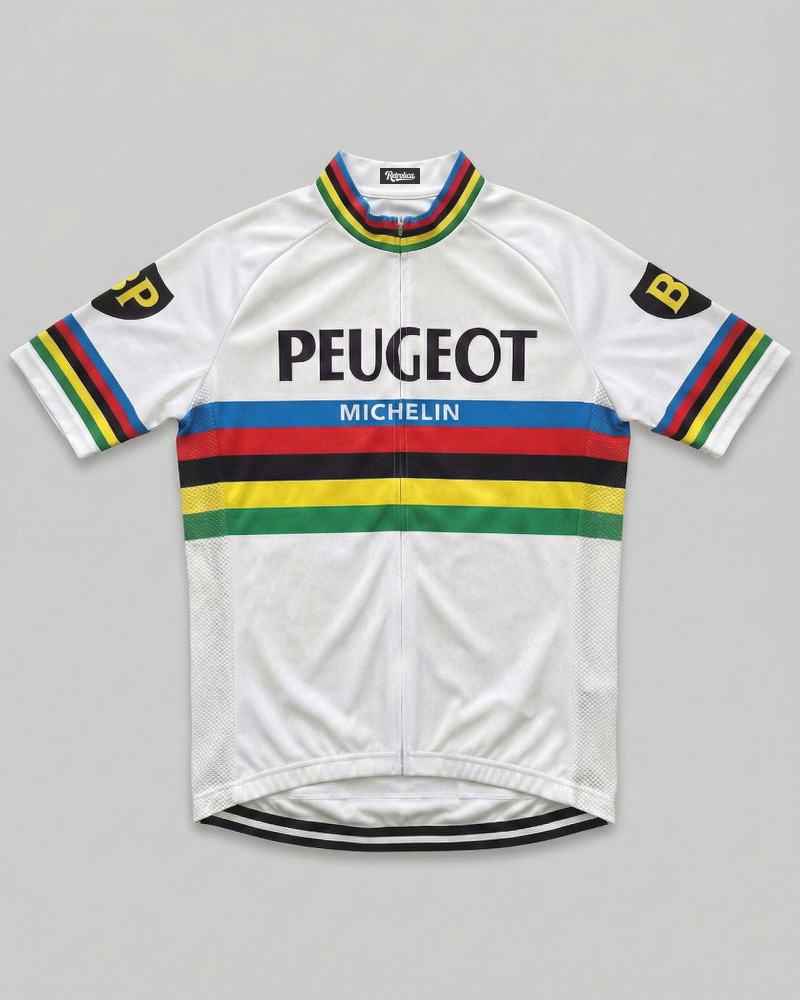 retrolica MEN / XS 1966 Peugeot BP Michelin Retro Cycling Jersey
