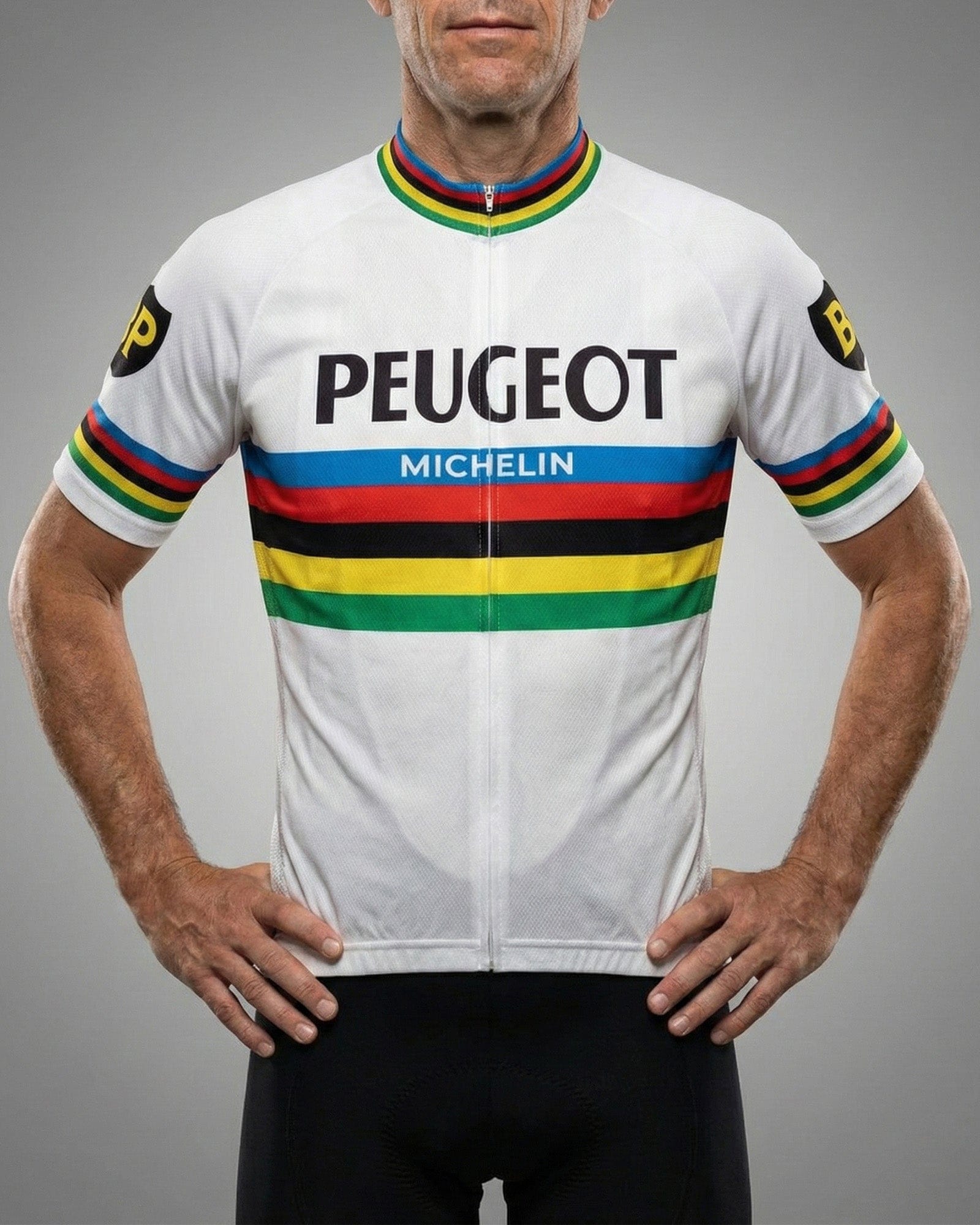 retrolica 1966 Peugeot BP Michelin Retro Cycling Jersey