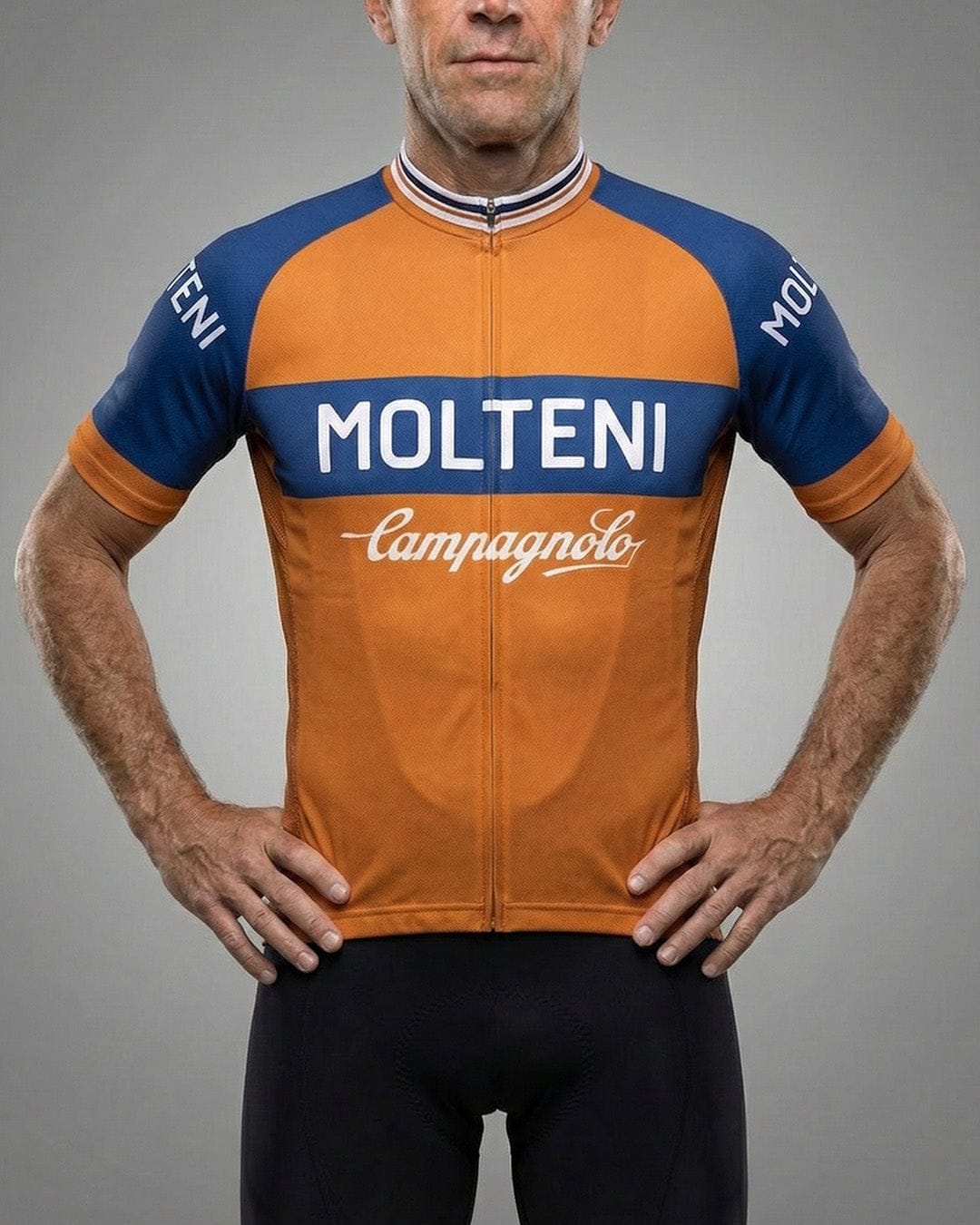 retrolica 1970s Molteni Campagnolo Retro Cycling Jersey - Eddy Merckx Legend