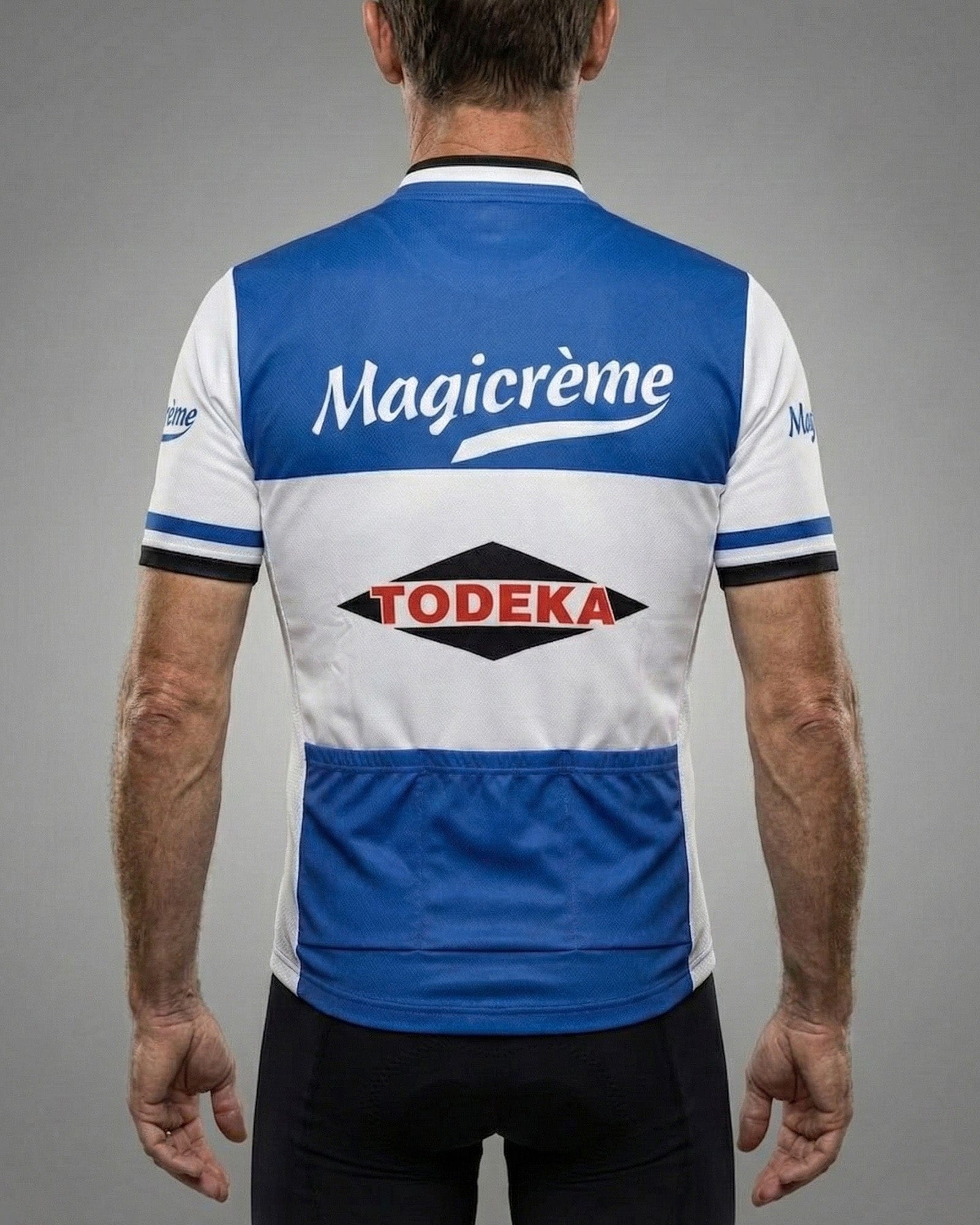 retrolica 1970s Noret Style Todeka Magicicrème Retro Cycling Jersey