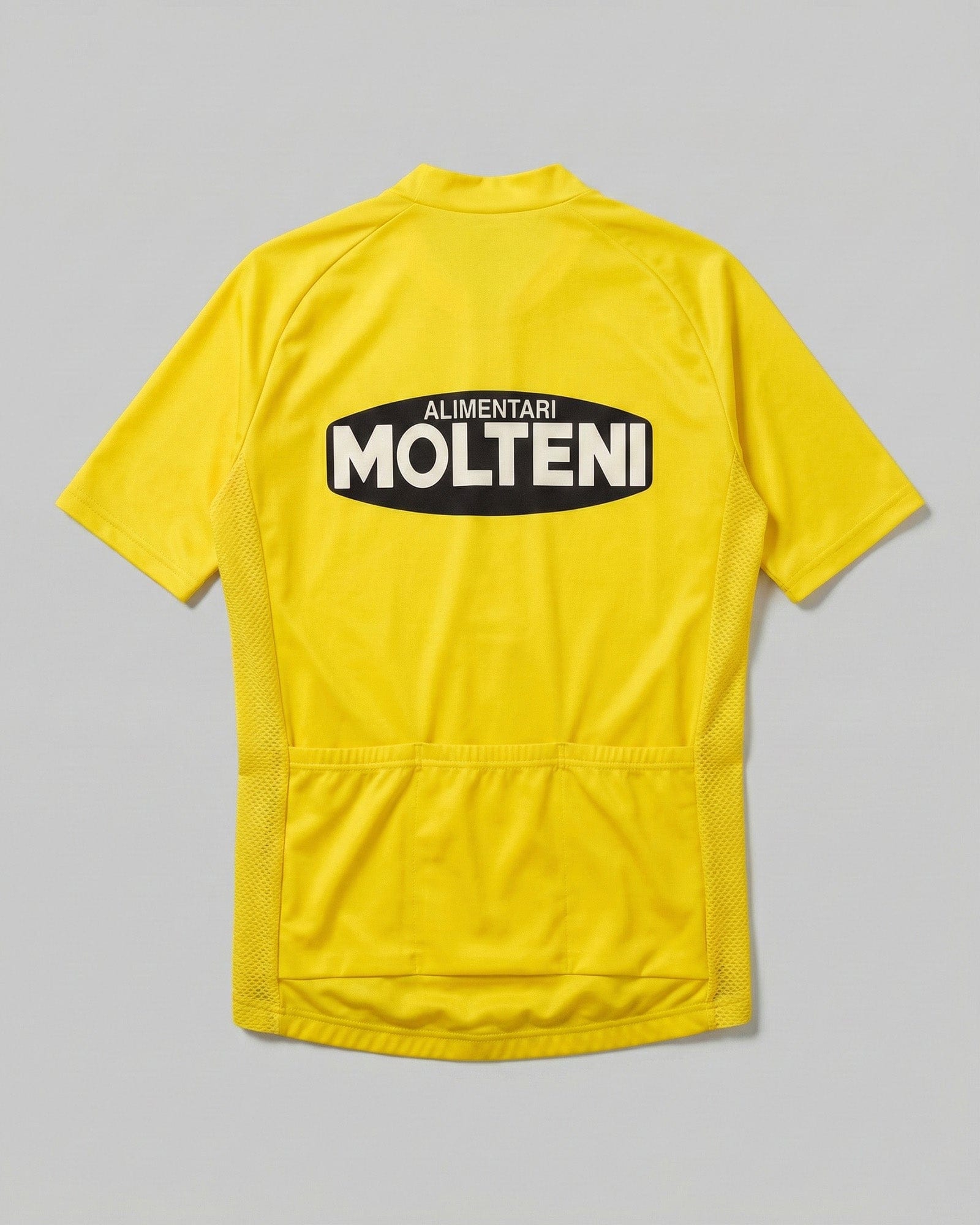 retrolica 1974 Molteni Tour de France Yellow Maillot Jaune Retro Cycling Jersey - Eddy Merckx Edition