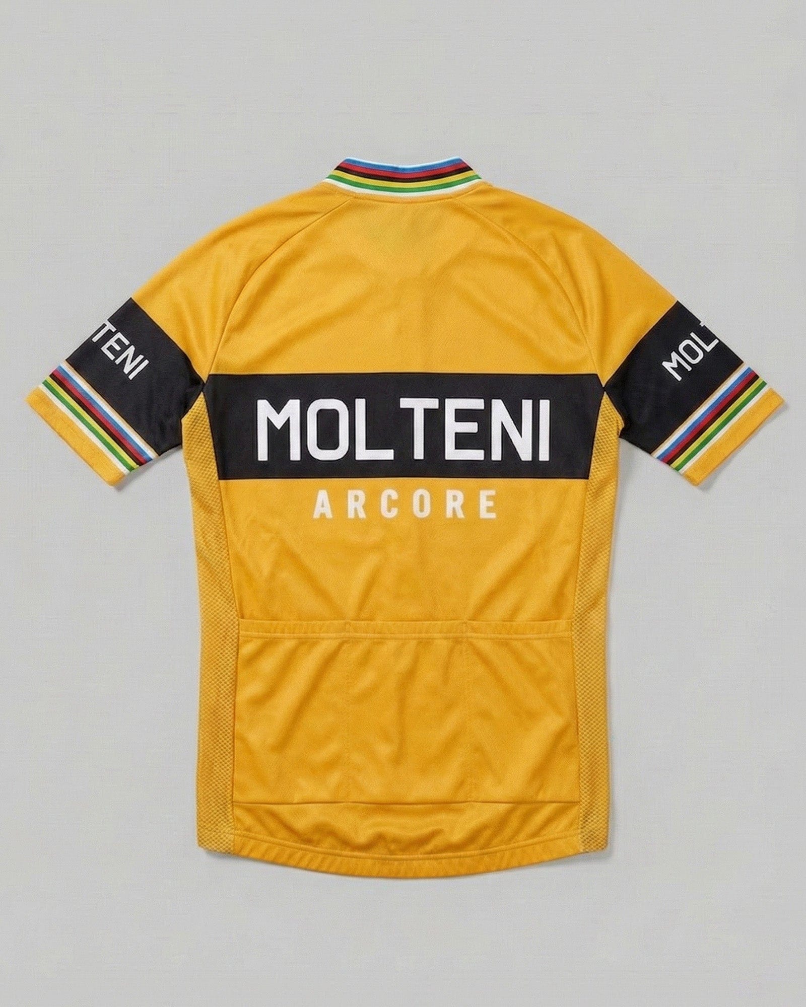 retrolica 1975 Molteni Arcore World Champion Retro Cycling Jersey - Eddy Merckx