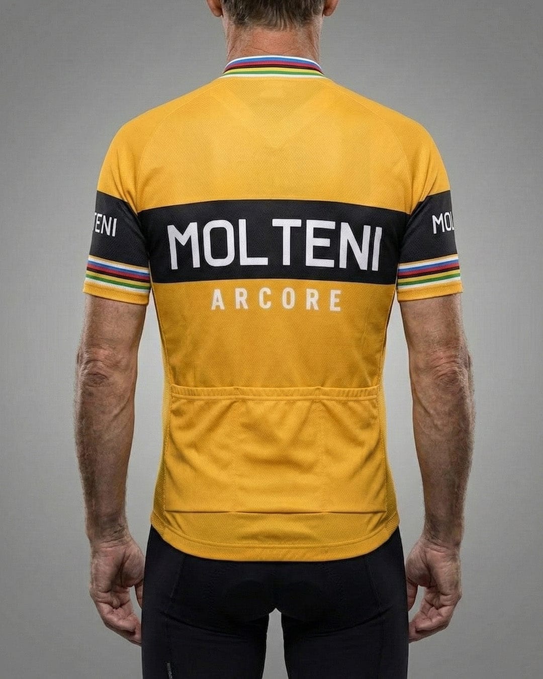 retrolica 1975 Molteni Arcore World Champion Retro Cycling Jersey - Eddy Merckx