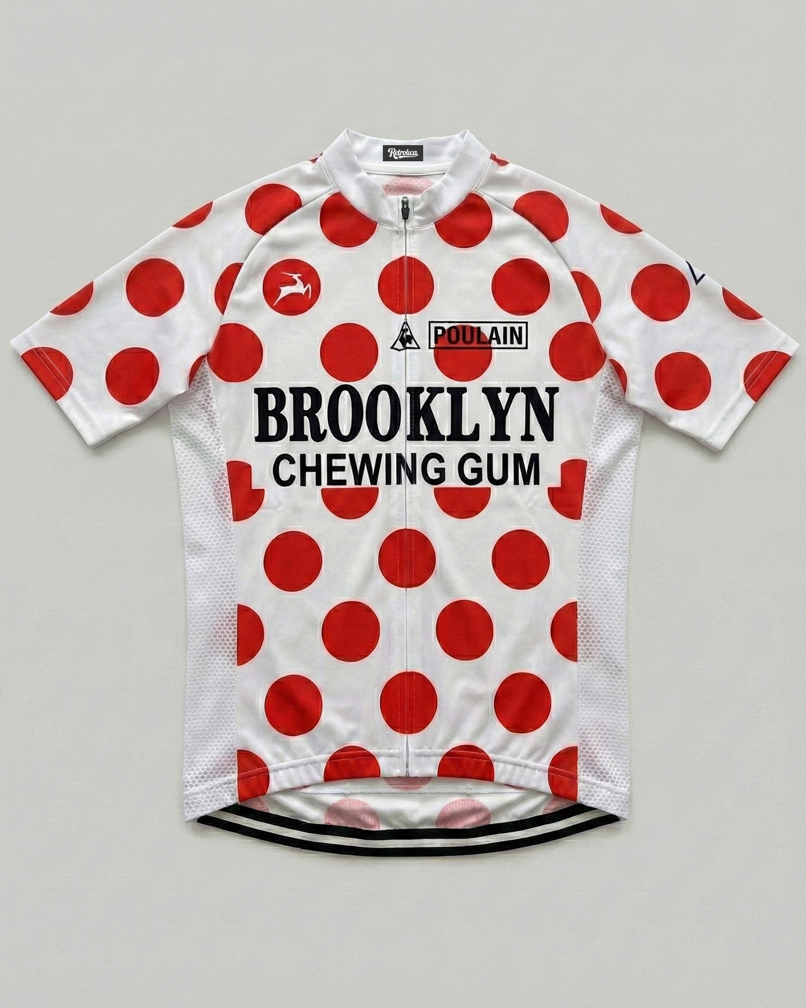 retrolica MEN / XS 1976 Brooklyn Tour de France King of the Mountains Polka Dot Retro Cycling Jersey
