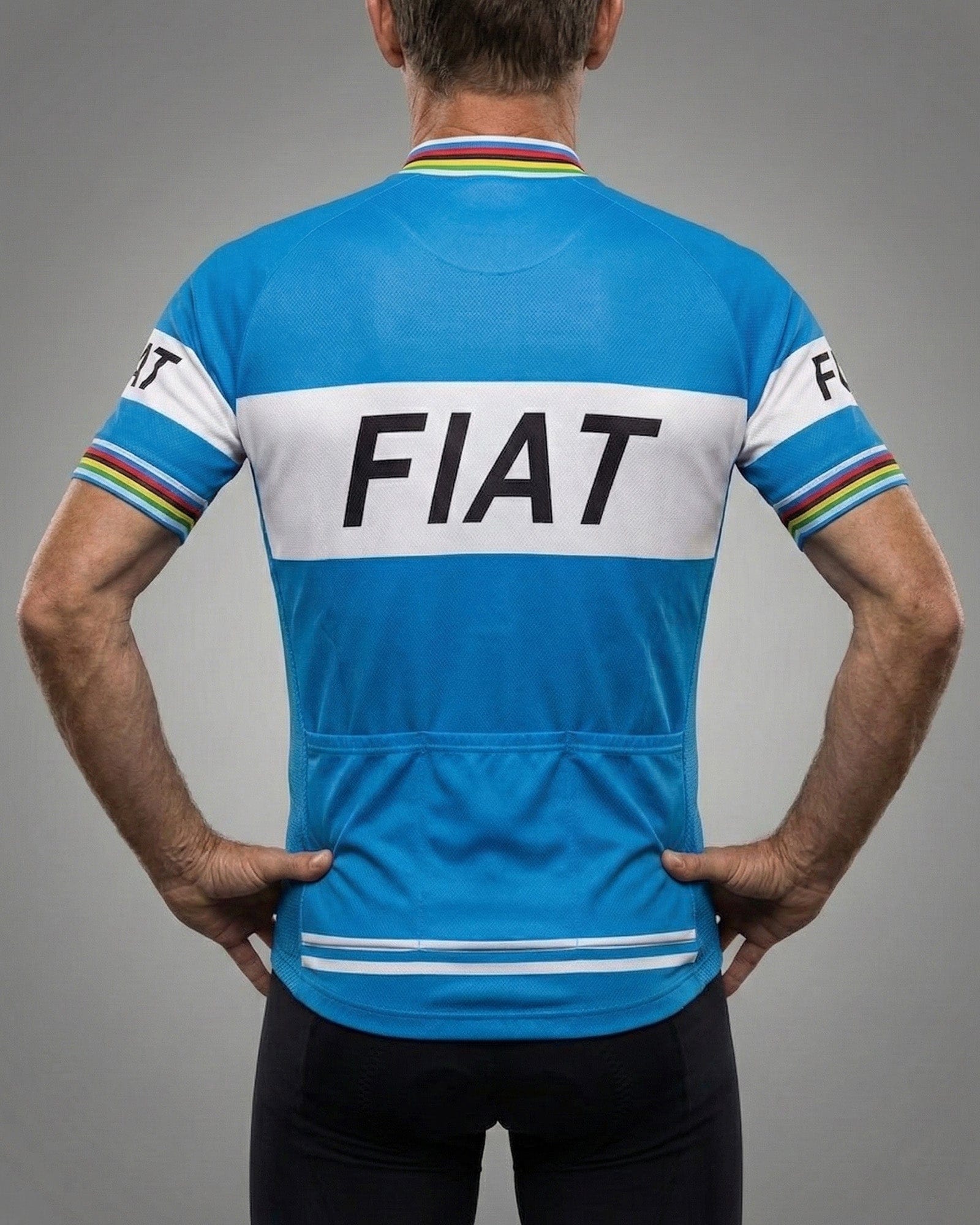 retrolica 1977 Fiat France Retro Cycling Jersey - Eddy Merckx Final Pro Season