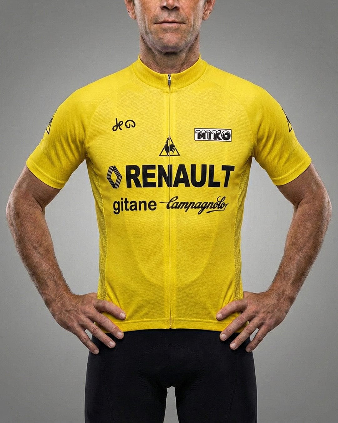 retrolica 1978 Renault-Gitane Tour de France Maillot Jaune Retro Cycling Jersey - Bernard Hinault First Win