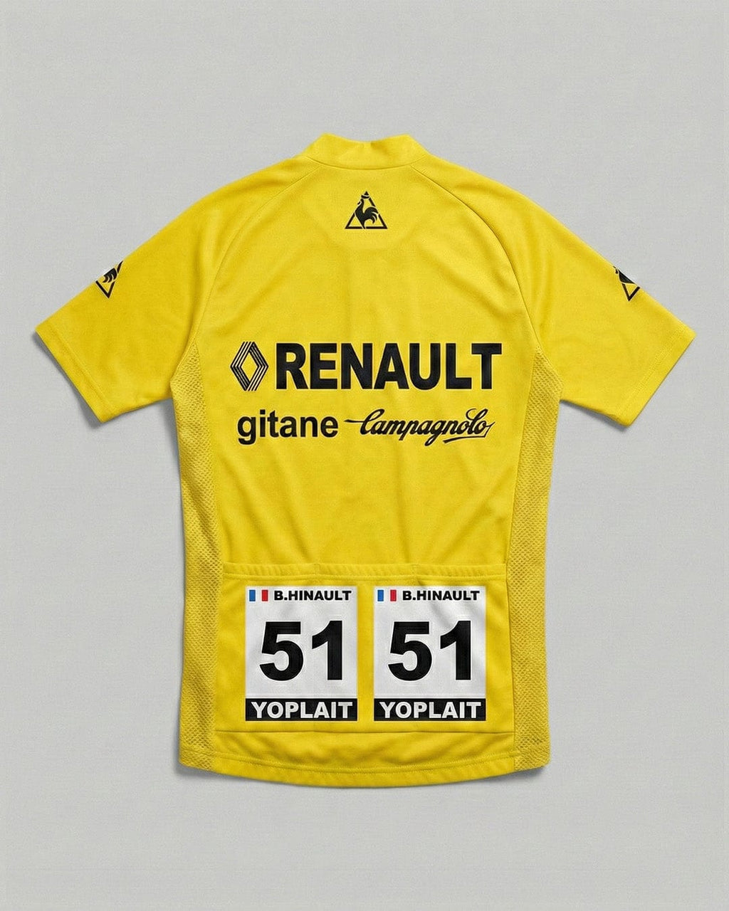 retrolica 1978 Renault-Gitane Tour de France Maillot Jaune Retro Cycling Jersey - Bernard Hinault First Win