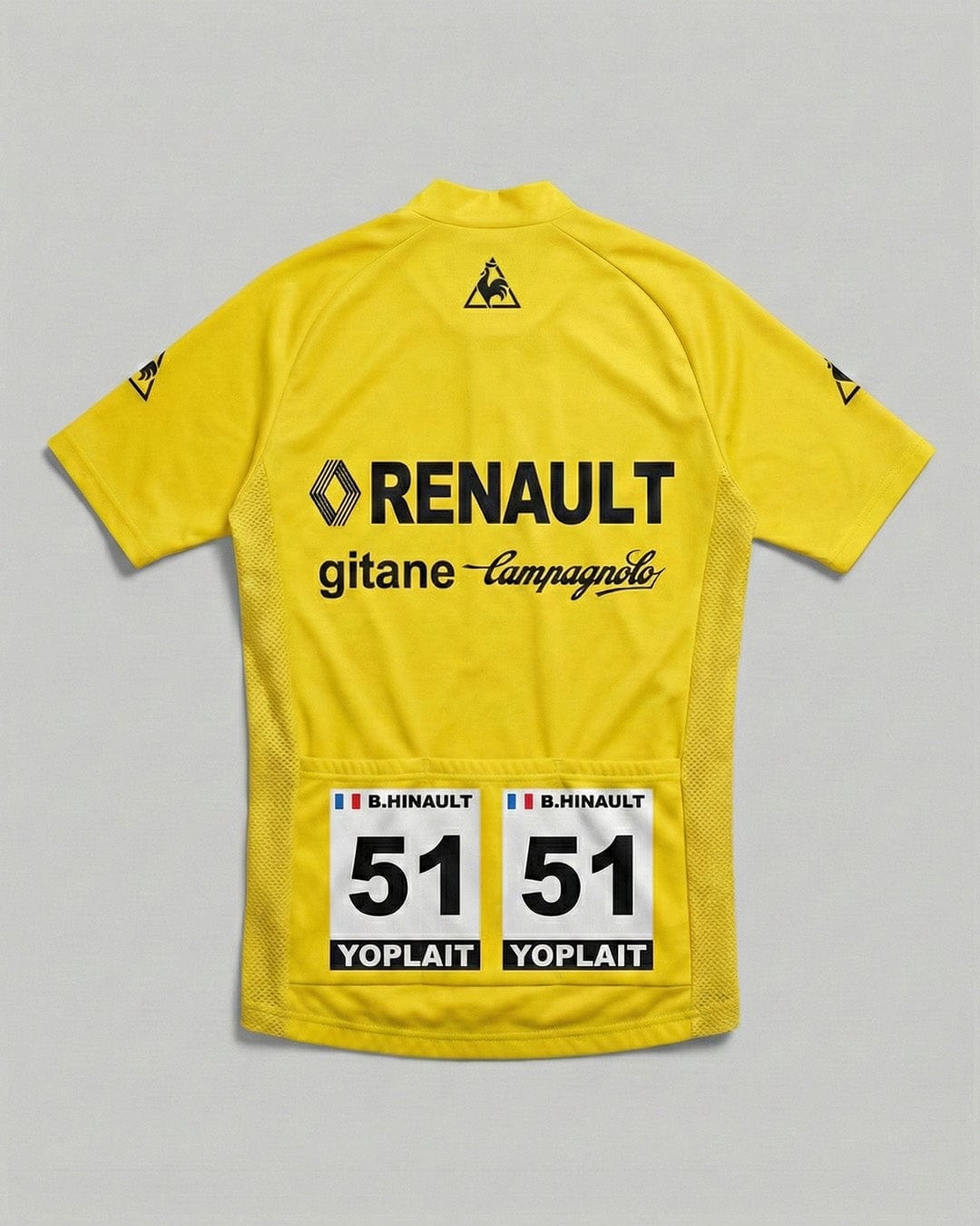 retrolica 1978 Renault-Gitane Tour de France Maillot Jaune Retro Cycling Jersey - Bernard Hinault First Win