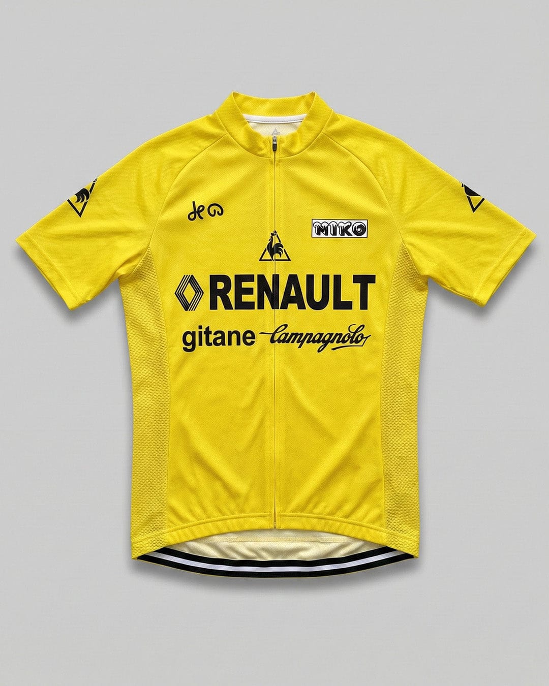 retrolica 1978 Renault-Gitane Tour de France Maillot Jaune Retro Cycling Jersey - Bernard Hinault First Win