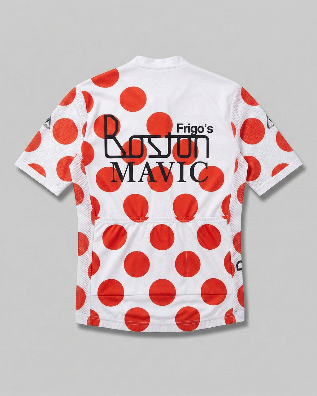 retrolica 1981 Tour de France KOM Polka Dot Retro Cycling Jersey - Lucien Van Impe Boston-Mavic