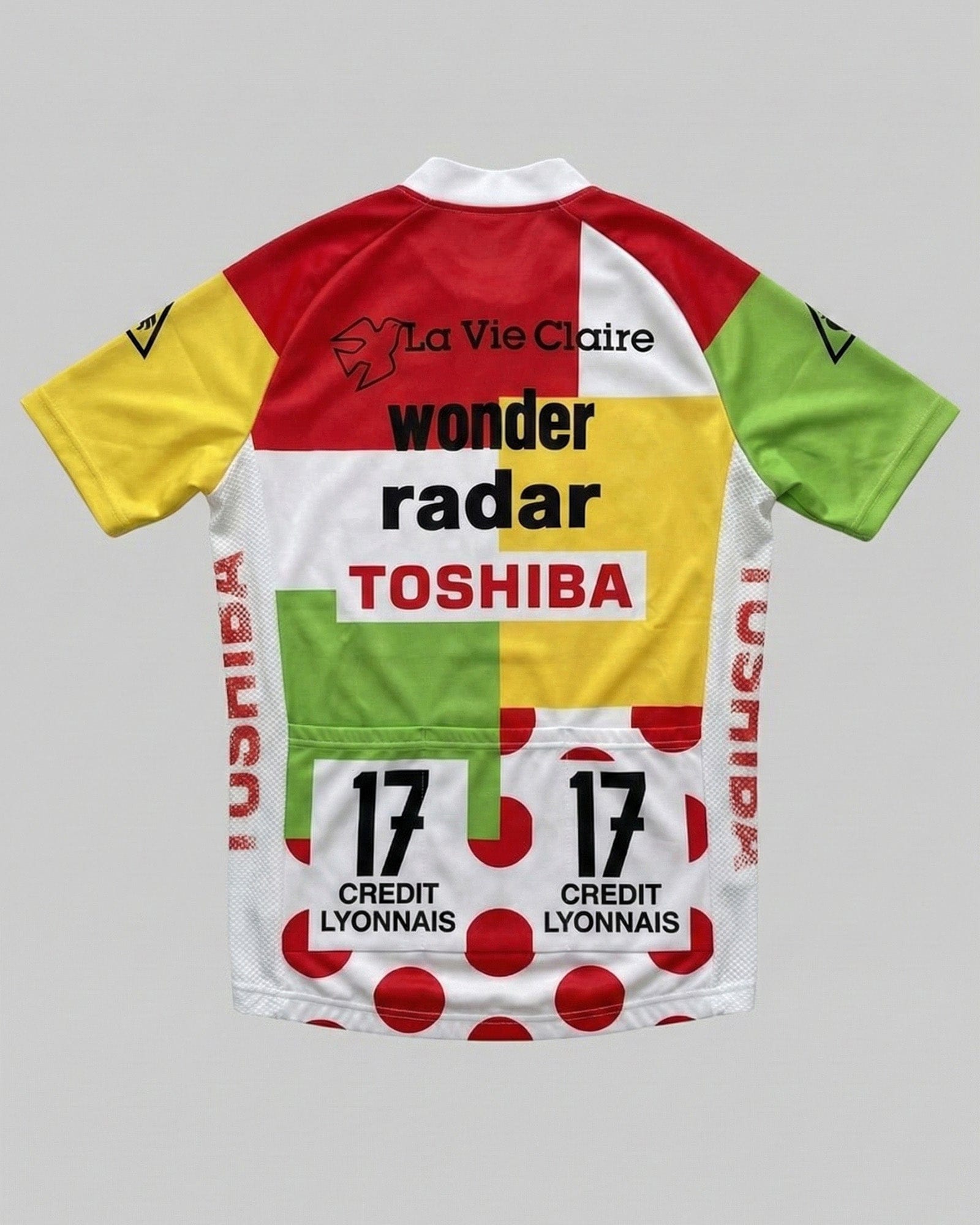 retrolica 1985 La Vie Claire Tour de France Combination Retro Cycling Jersey - Greg LeMond