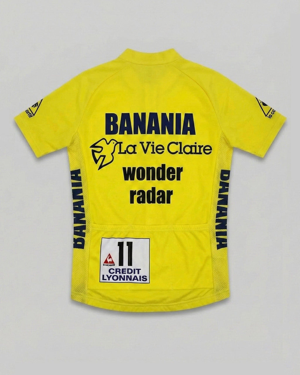 retrolica 1985 La Vie Claire Tour de France Maillot Jaune Retro Cycling Jersey