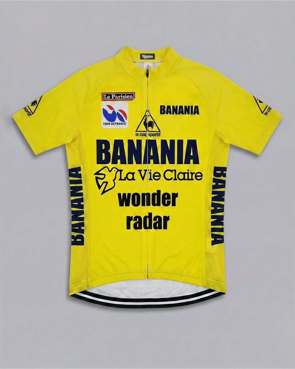 retrolica MEN / XS 1985 La Vie Claire Tour de France Maillot Jaune Retro Cycling Jersey