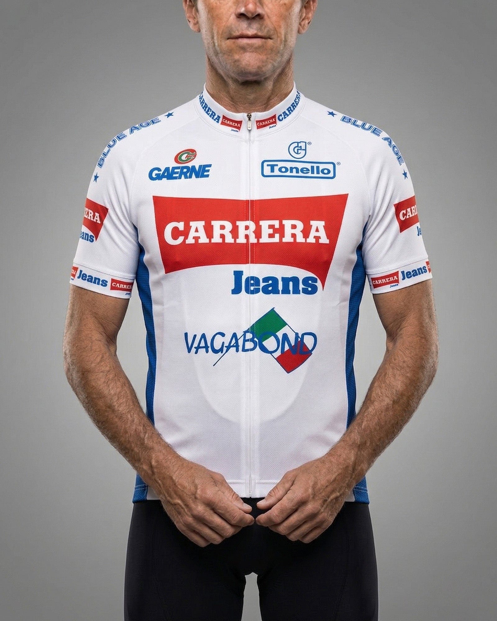 retrolica 1987 Carrera Jeans Retro Cycling Jersey - Stephen Roche Triple Crown Edition