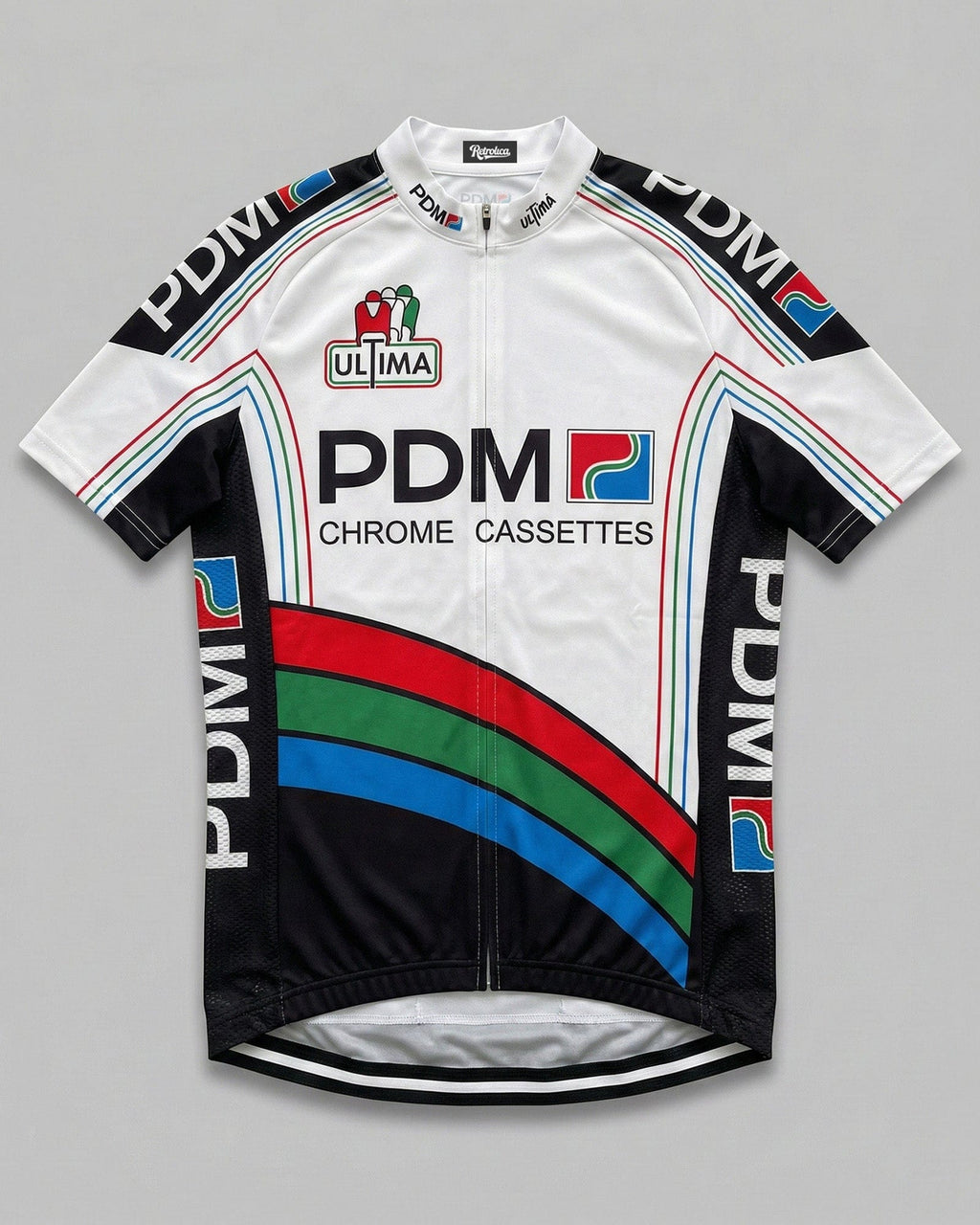retrolica MEN / XS 1988-1992 PDM Chrome Cassettes Retro Cycling Jersey - Sean Kelly Edition