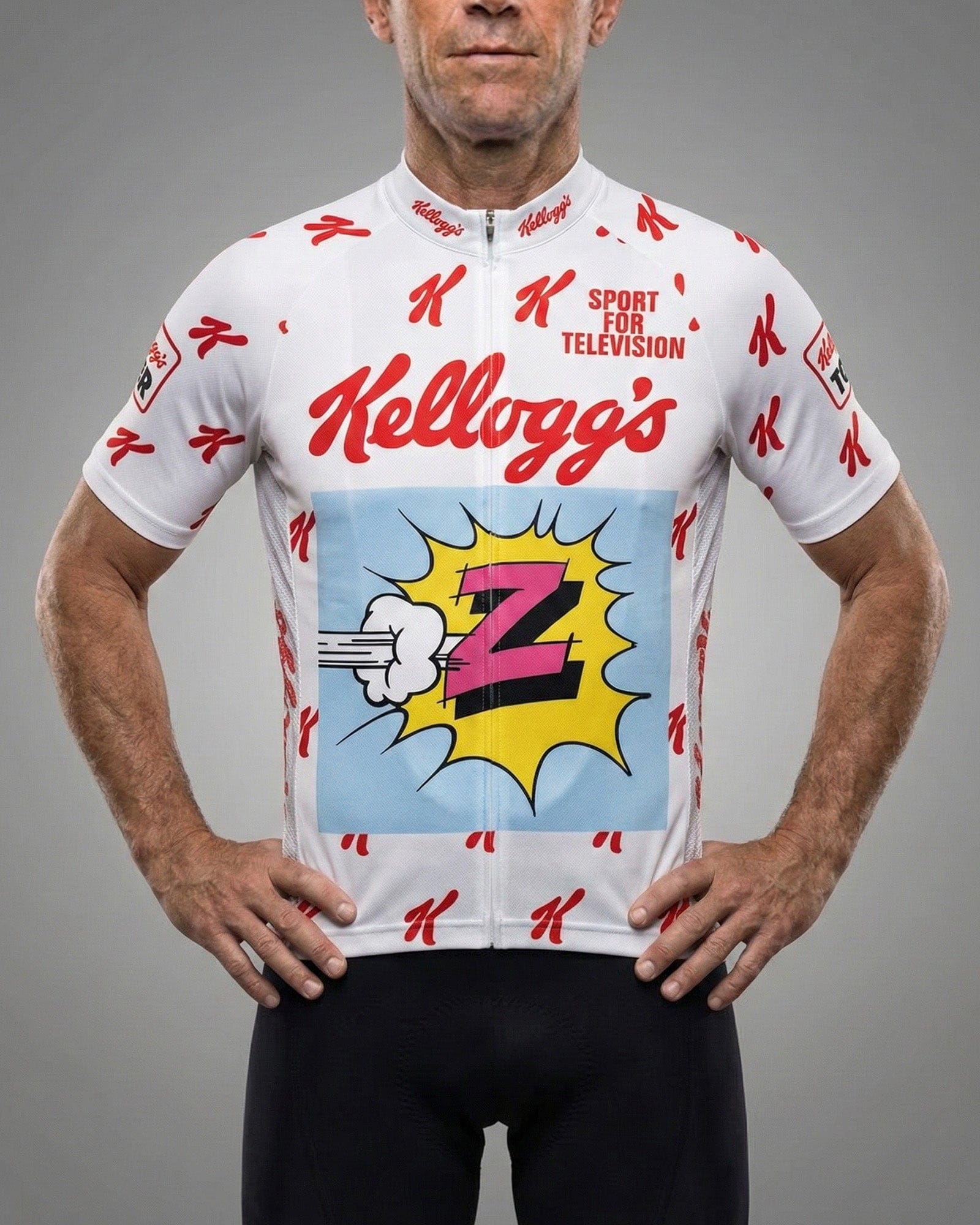 retrolica 1990 Kellogg's Tour King of the Mountains Retro Cycling Jersey - Robert Millar