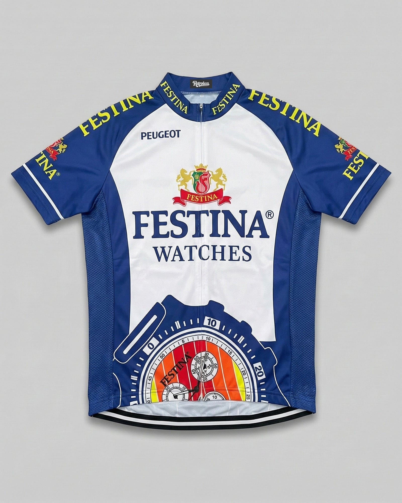 retrolica MEN / XS 1990s Festina Watches Retro Cycling Jersey - Peugeot-Festina Era