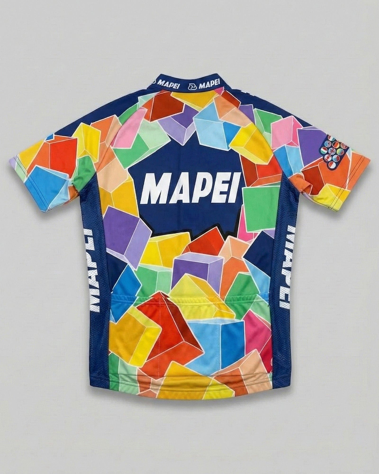 retrolica 1990s Mapei Iconic Colorful Cubes Retro Cycling Jersey