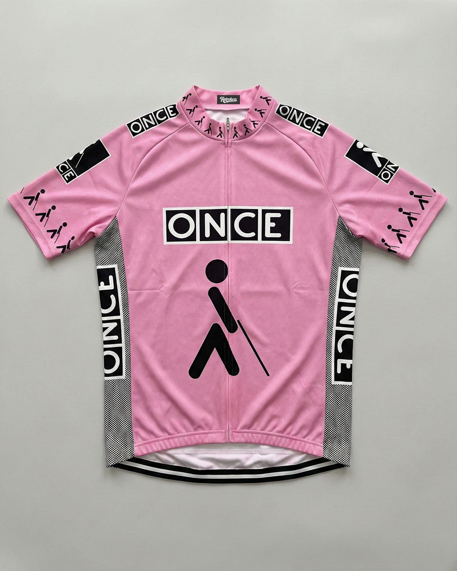 retrolica MEN / XS 1990s ONCE Pink Retro Cycling Jersey - Laurent Jalabert & Alex Zülle