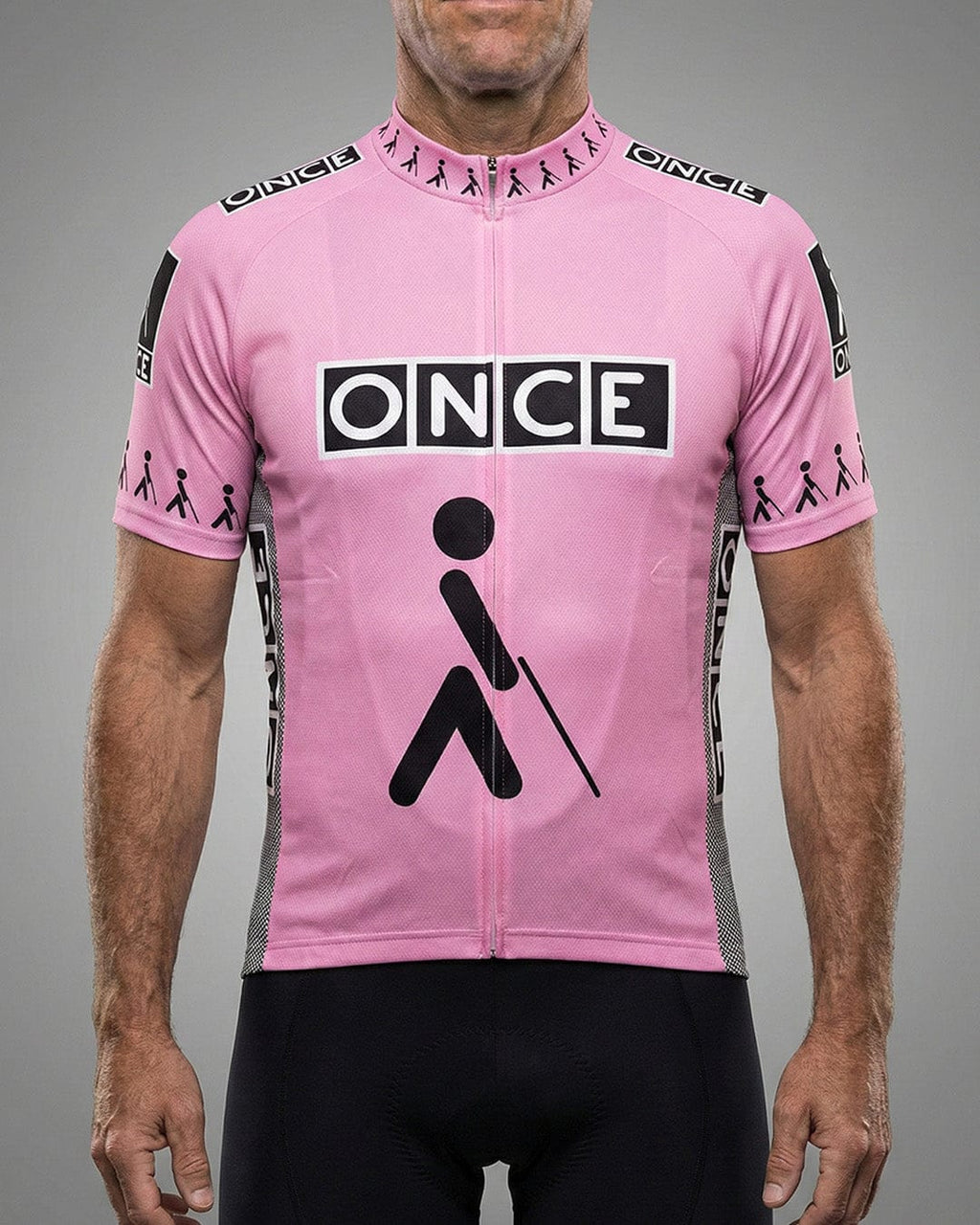 retrolica 1990s ONCE Pink Retro Cycling Jersey - Laurent Jalabert & Alex Zülle
