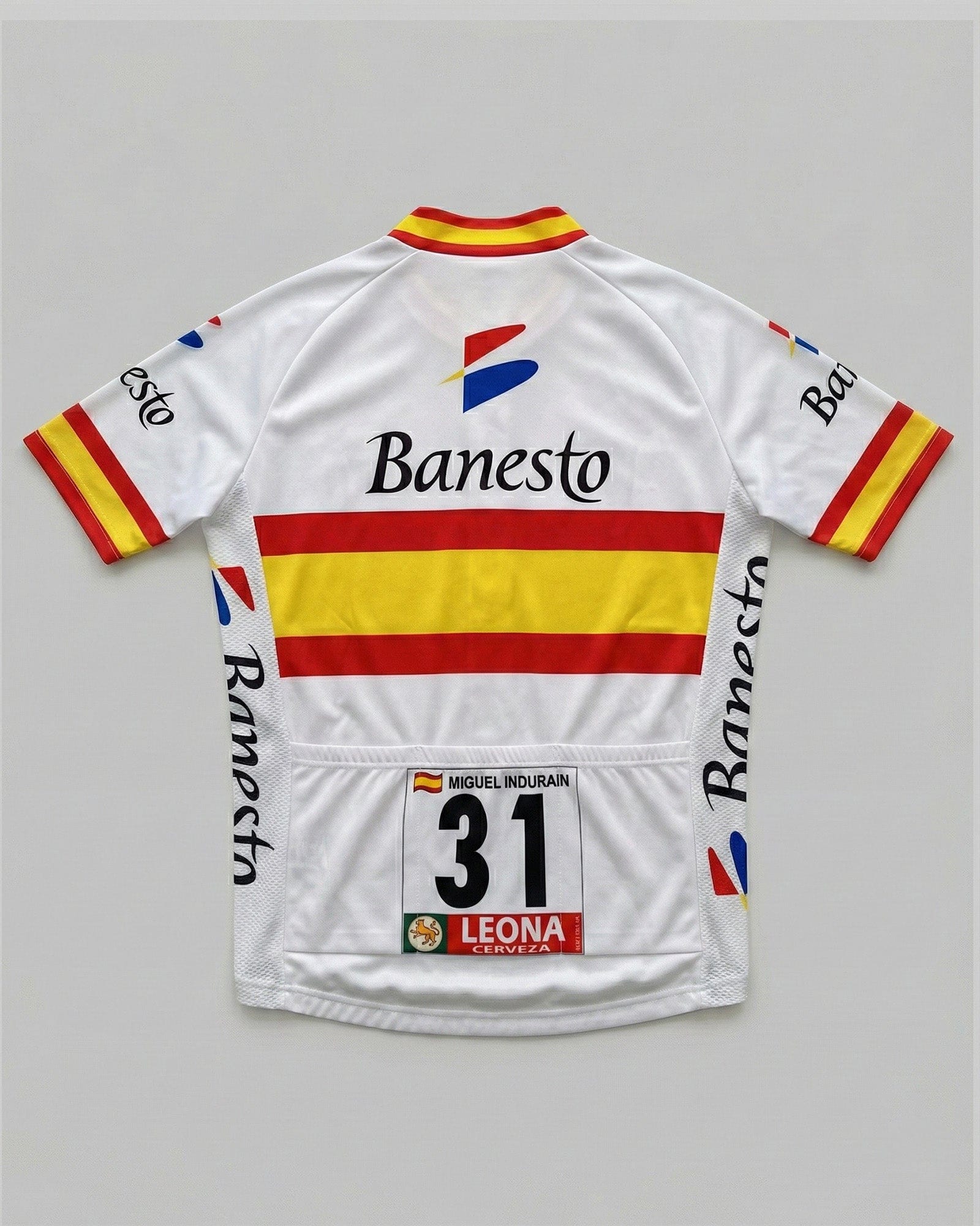 retrolica 1995 Banesto Spanish National Retro Cycling Jersey - Miguel Indurain