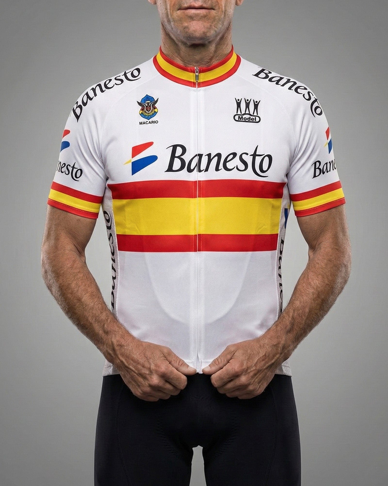 retrolica 1995 Banesto Spanish National Retro Cycling Jersey - Miguel Indurain