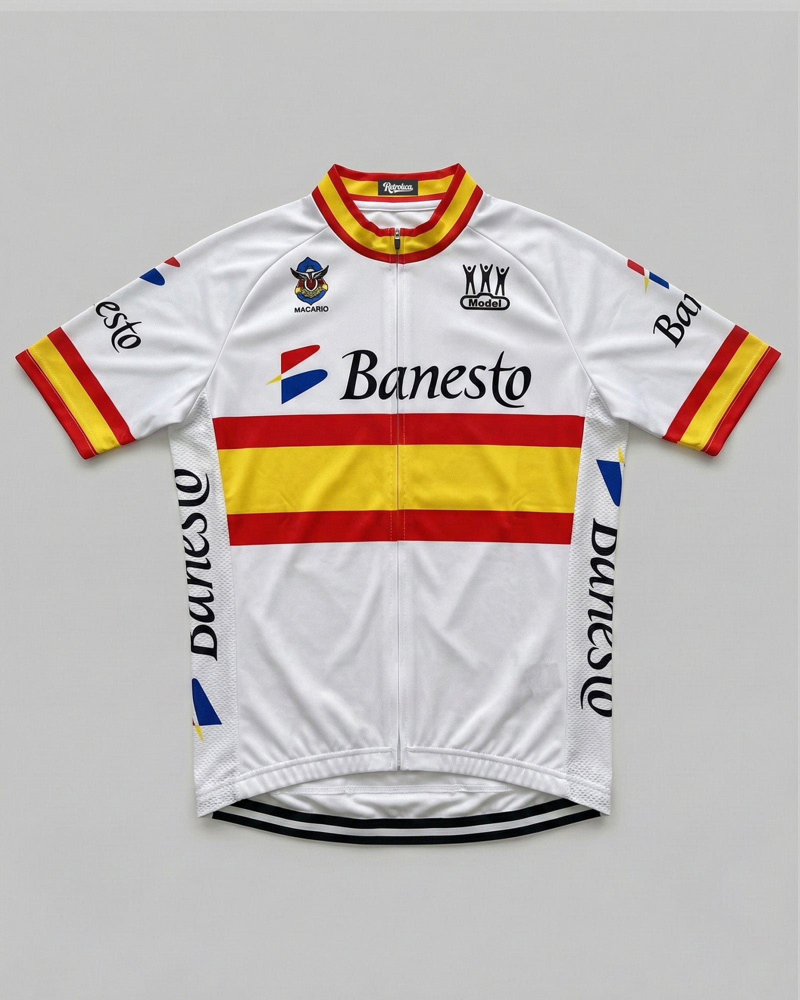 retrolica MEN / XS 1995 Banesto Spanish National Retro Cycling Jersey - Miguel Indurain