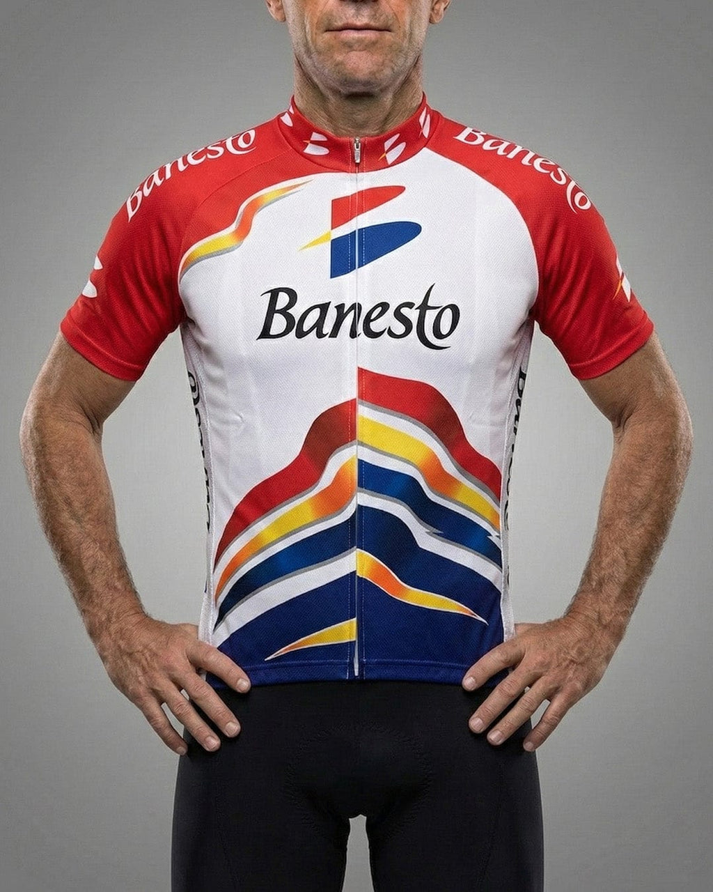 retrolica 1996 Banesto Retro Cycling Jersey - Miguel Indurain & Alex Zülle Powerhouse