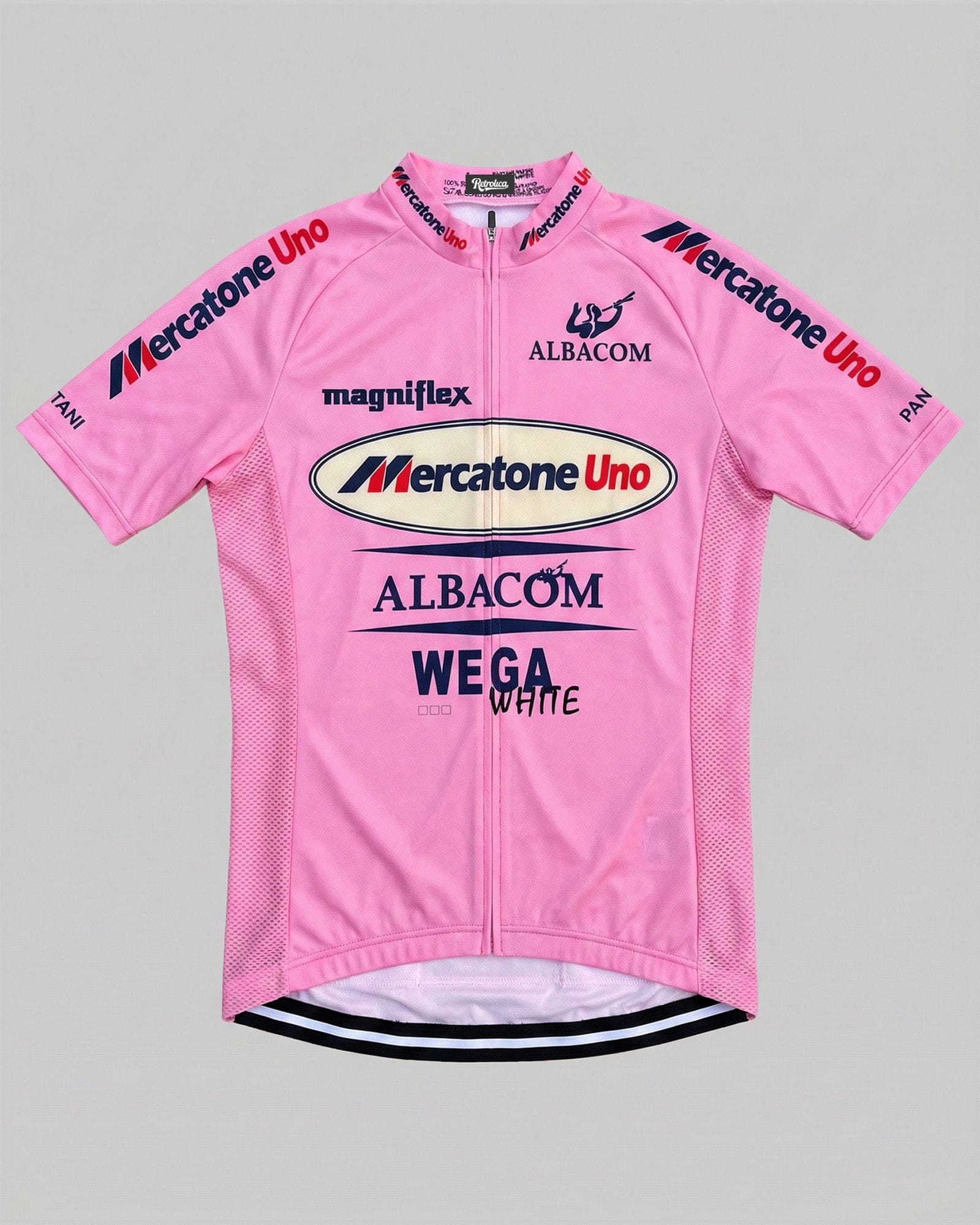 retrolica MEN / XS 2000 Mercatone Uno Albacom Pink Retro Cycling Jersey - Marco Pantani
