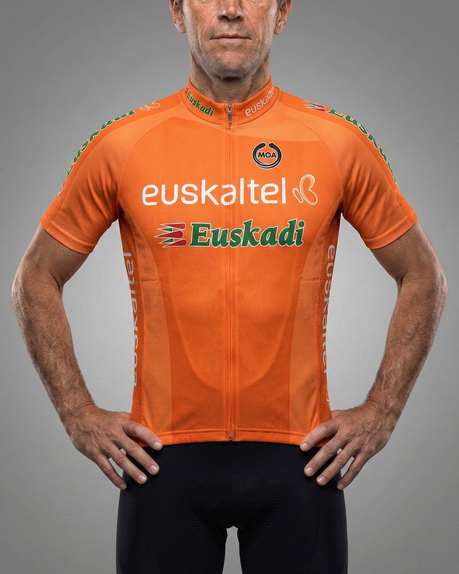 retrolica 2003 Euskaltel-Euskadi Orange Retro Cycling Jersey - Basque Classic