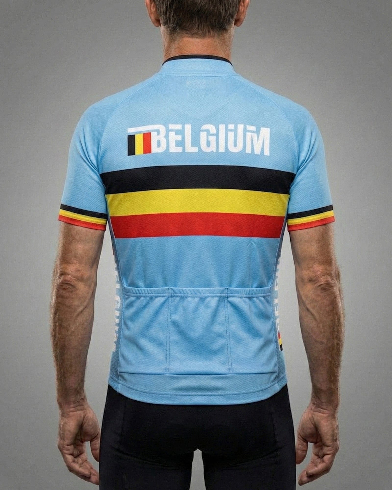 retrolica 2013 Belgium National Team Retro Cycling Jersey - UCI World Championships Tuscany