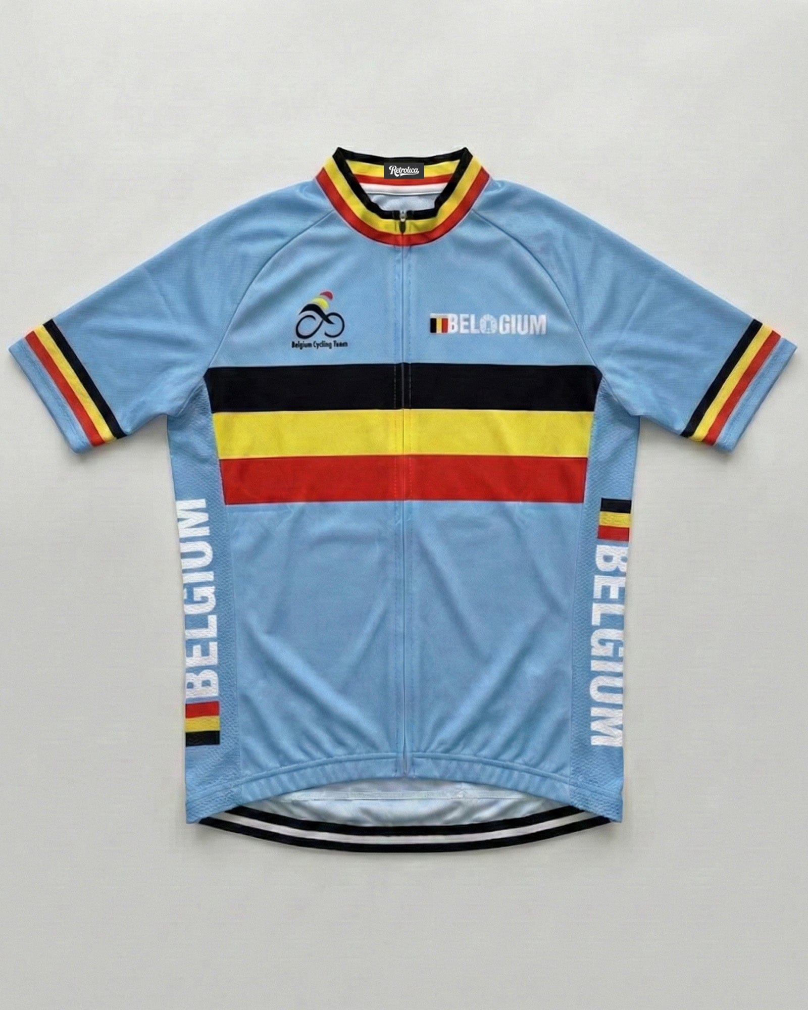 retrolica MEN / XS 2013 Belgium National Team Retro Cycling Jersey - UCI World Championships Tuscany
