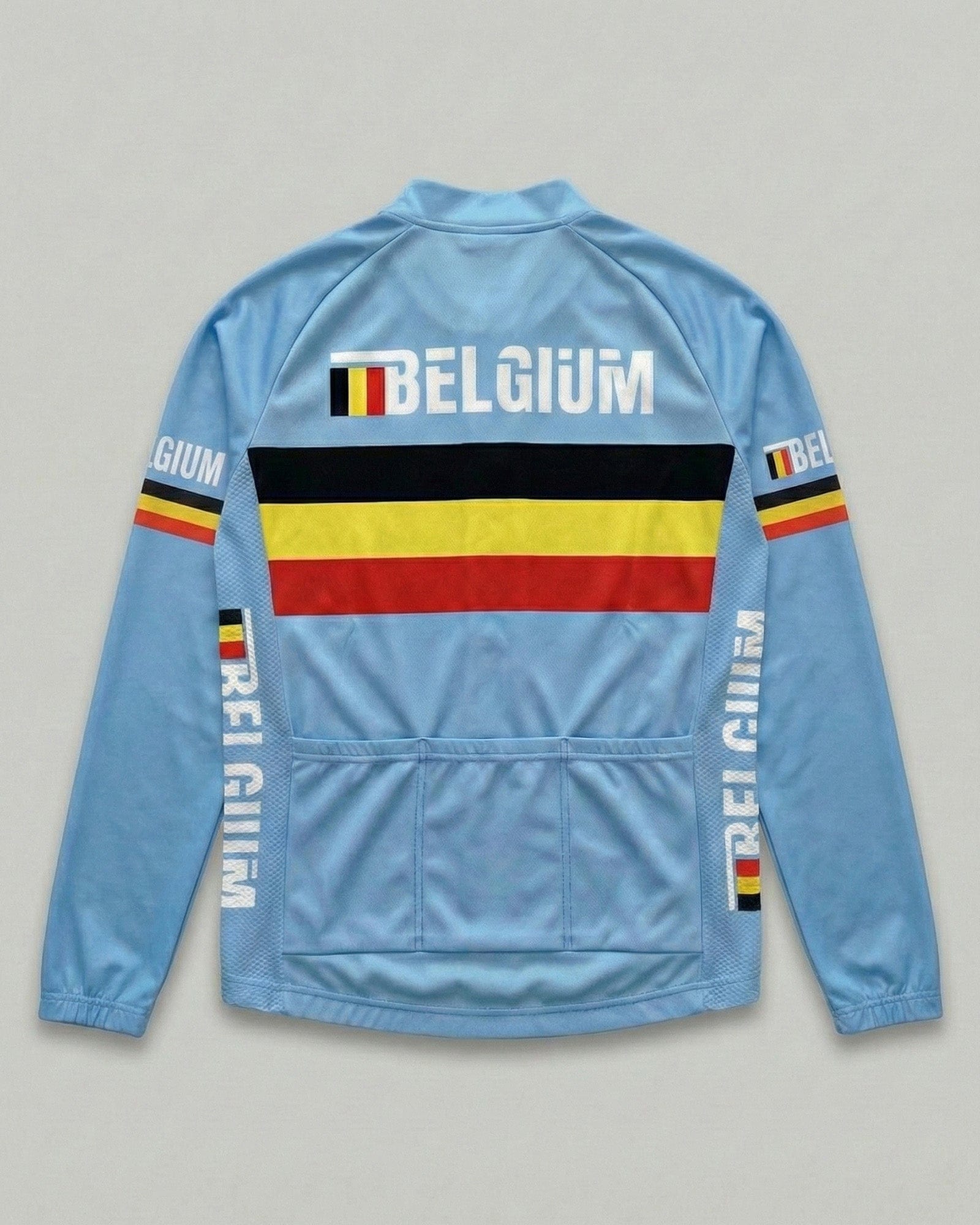 retrolica 2013 Belgium National Team UCI World Championships Long Sleeve Retro Cycling Jersey
