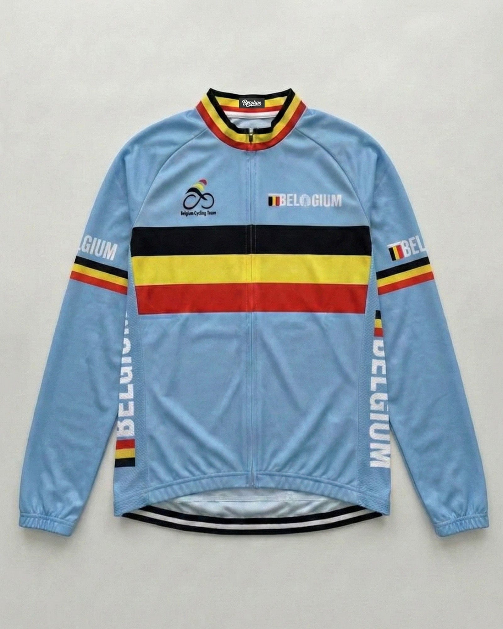 retrolica MEN / XS 2013 Belgium National Team UCI World Championships Long Sleeve Retro Cycling Jersey
