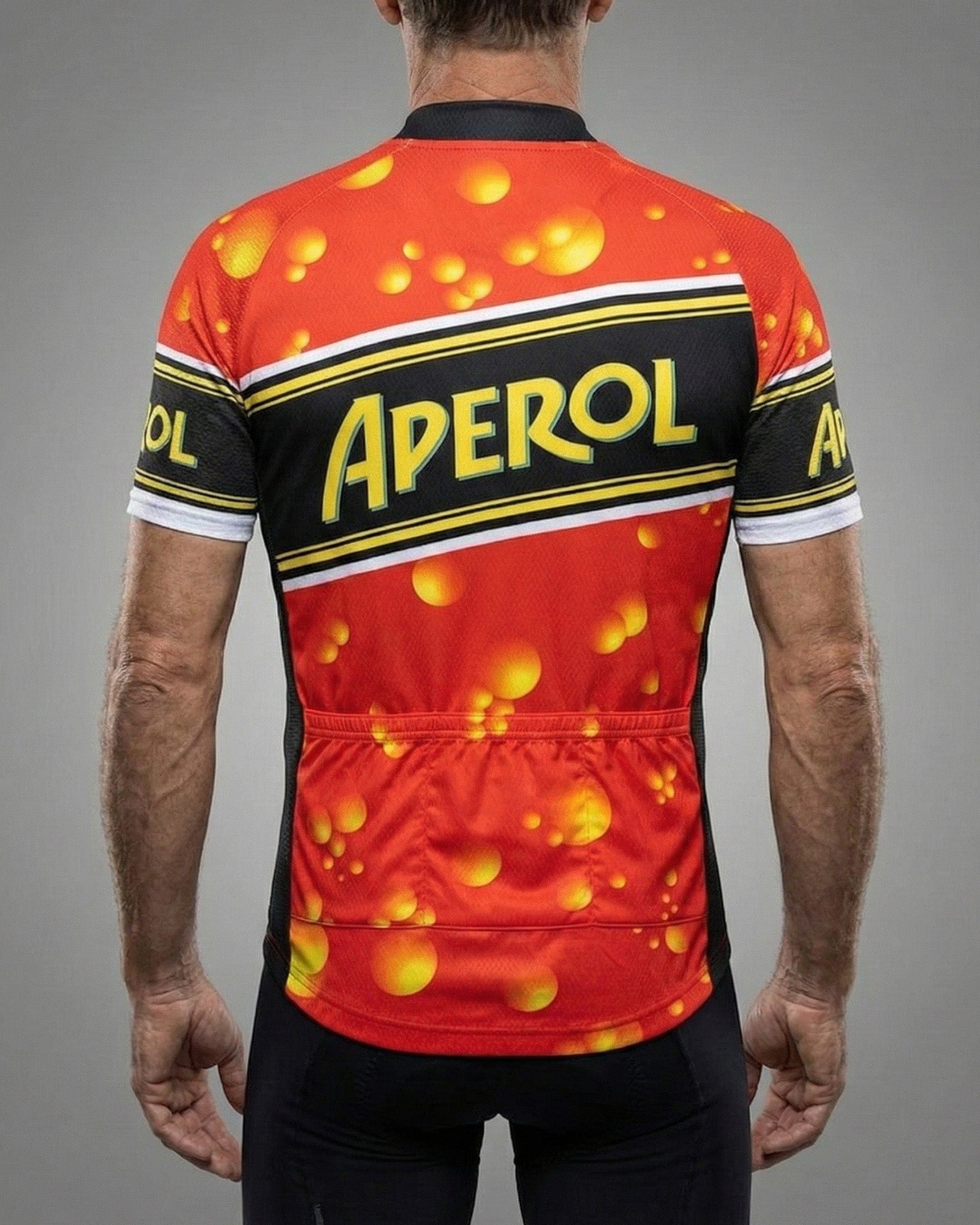 retrolica Aperol Retro Cycling Jersey - Spritz Inspired Italian Fun
