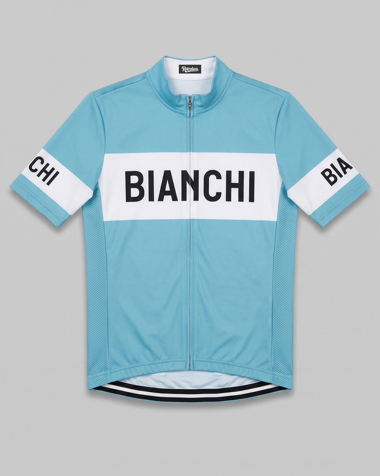 retrolica MEN / XS Bianchi Celeste Retro Cycling Jersey - Classic Italian Icon
