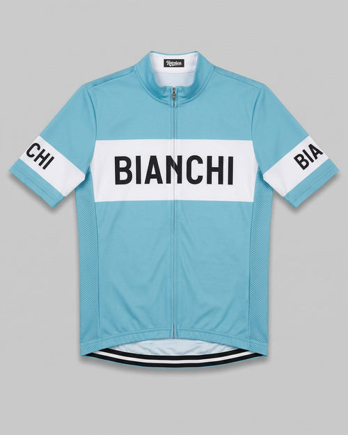 retrolica MEN / XS Bianchi Celeste Retro Cycling Jersey - Classic Italian Icon