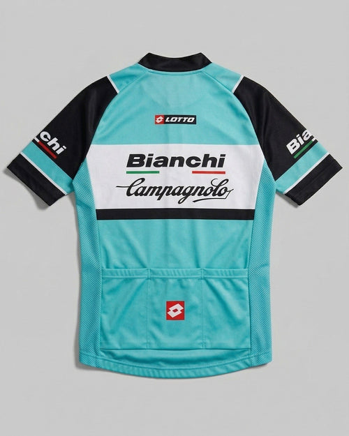 retrolica Campagnolo Lotto Bianchi Retro Cycling Jersey - Short Sleeve